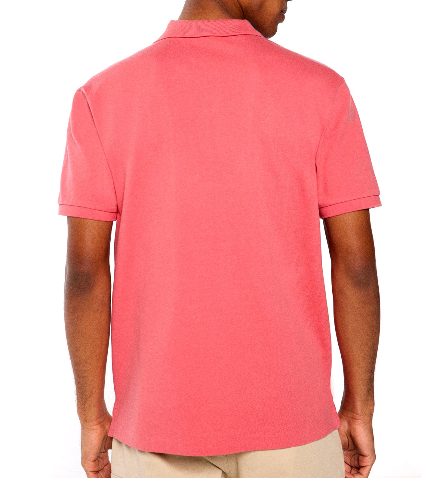 Basic Piqué Polo Shirt Red