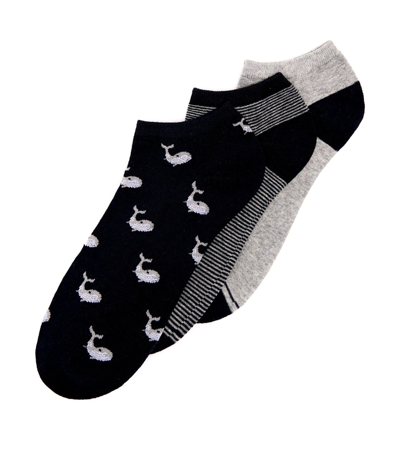 3-Pack Whale Ankle Socks