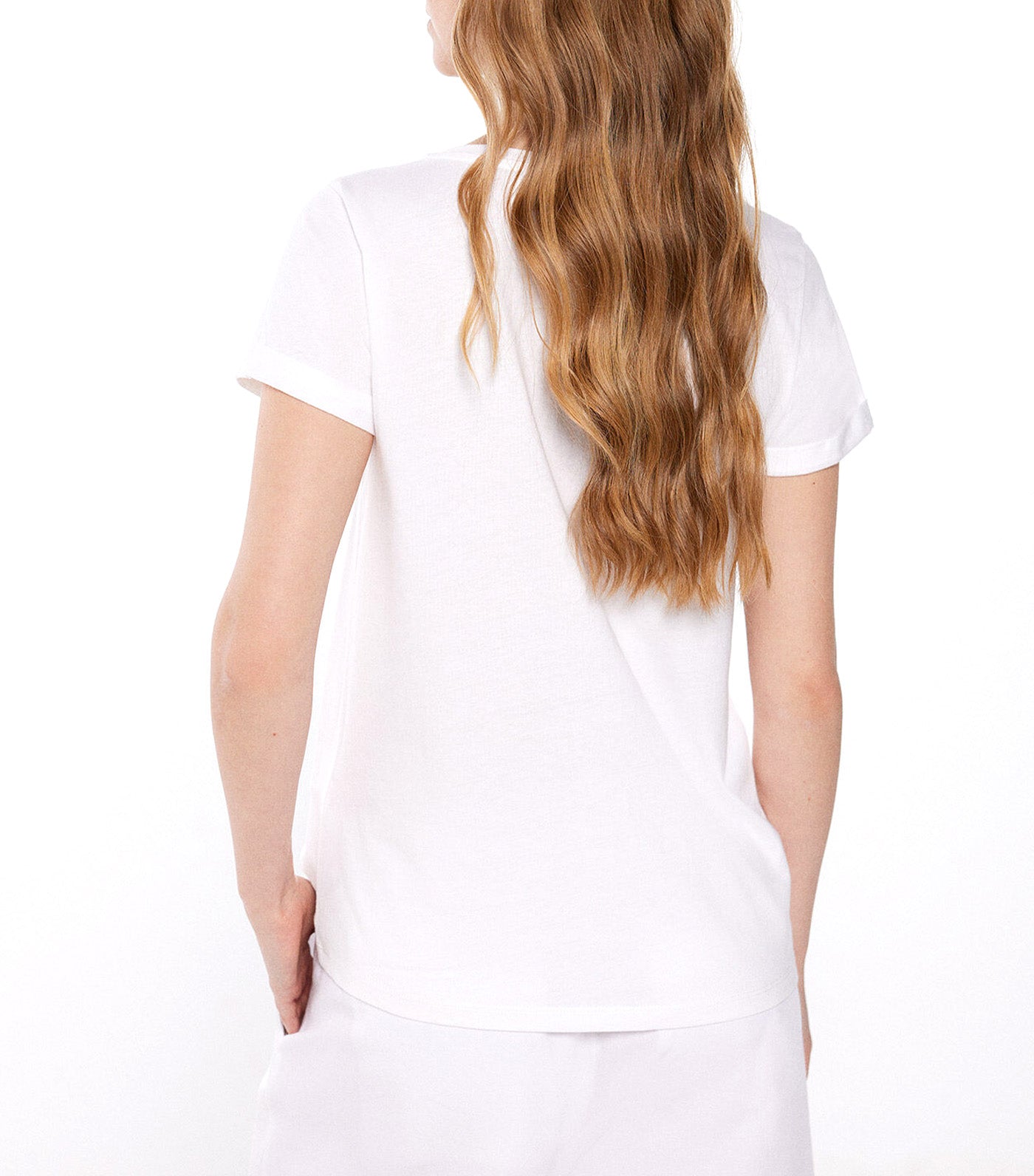 Navy Graphic T-Shirt White