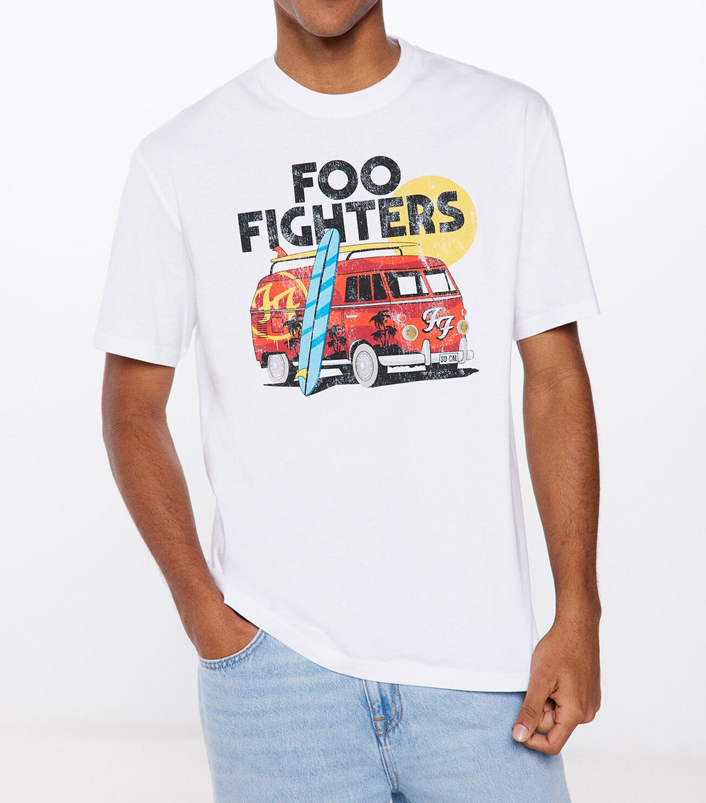 Foofighters Surf Van T-Shirt White