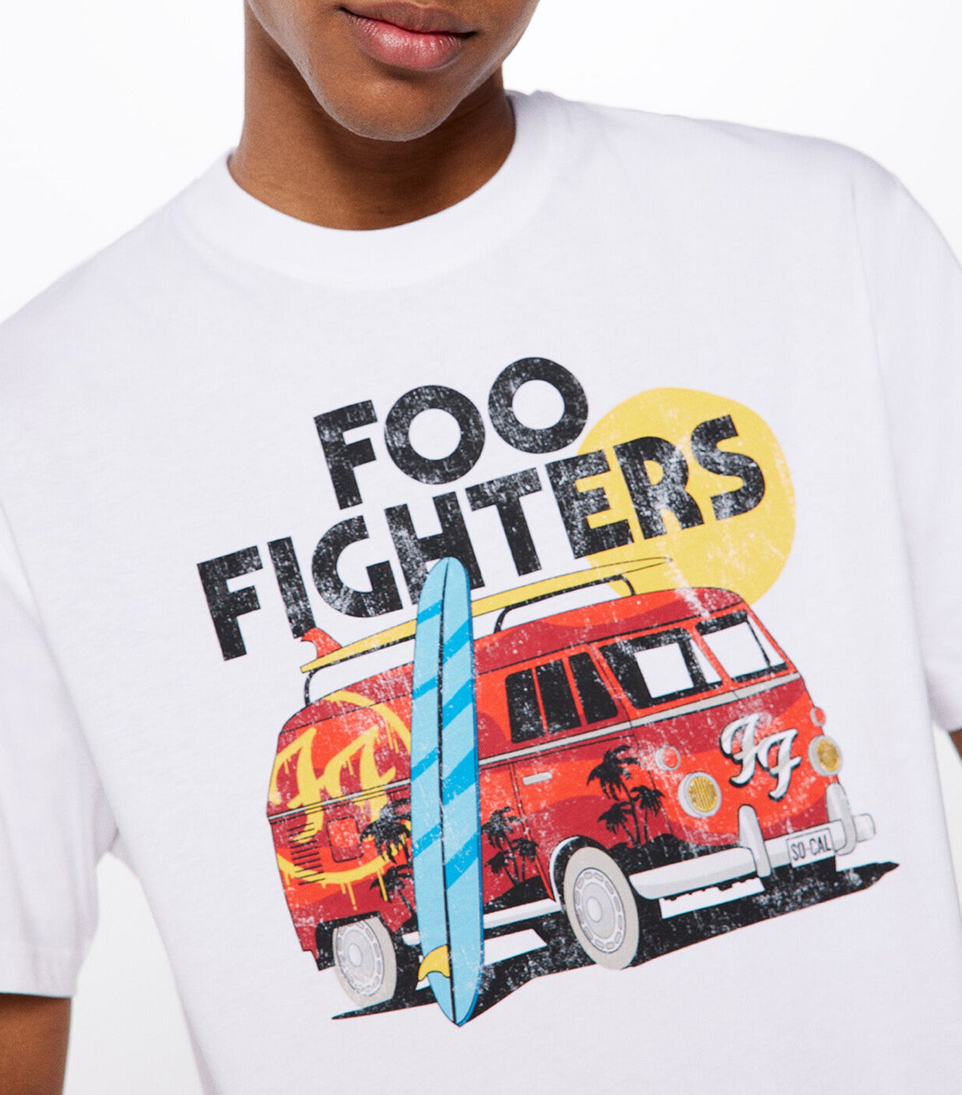 Foofighters Surf Van T-Shirt White