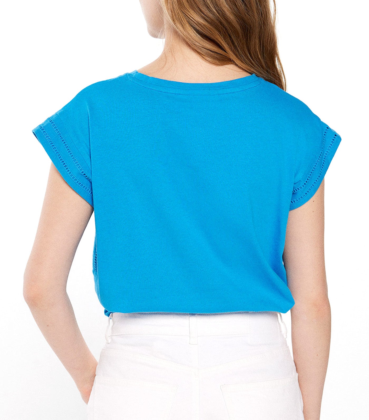 Lace Entredos T-Shirt Blue