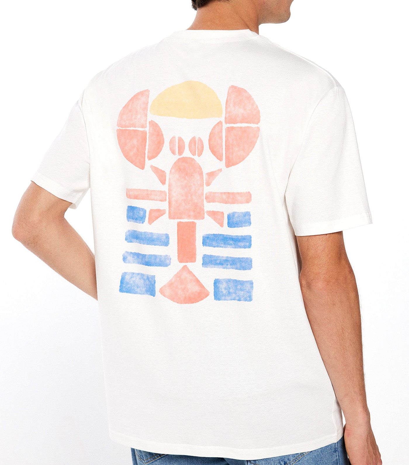 Watercolor Lobster T-Shirt
 White