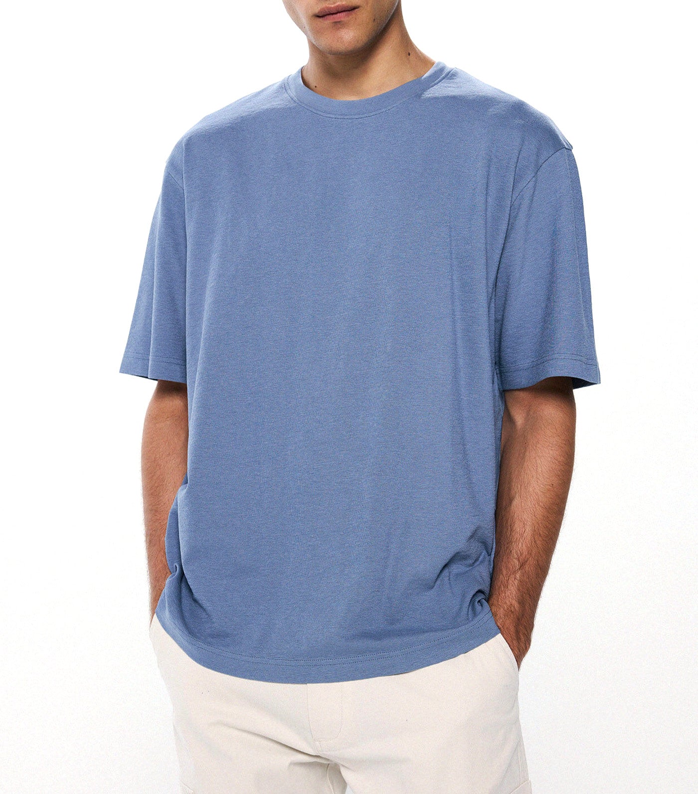 Textured T-Shirt Blue