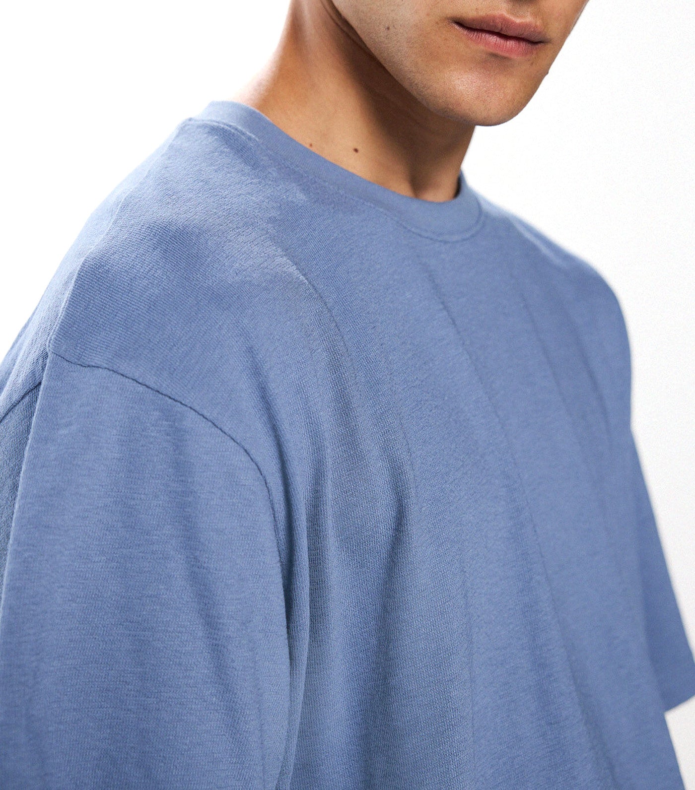 Textured T-Shirt Blue