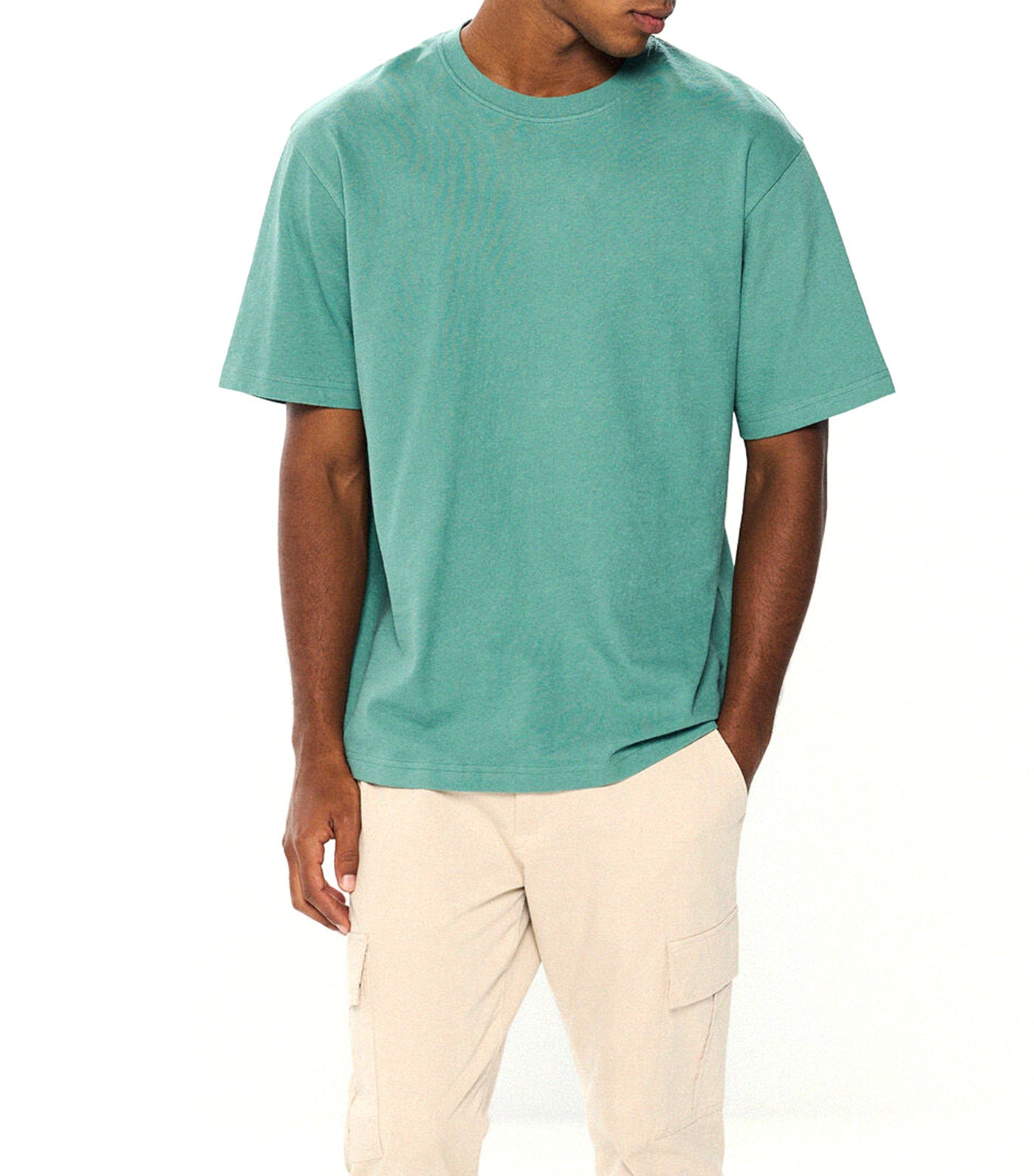 Textured T-Shirt Green