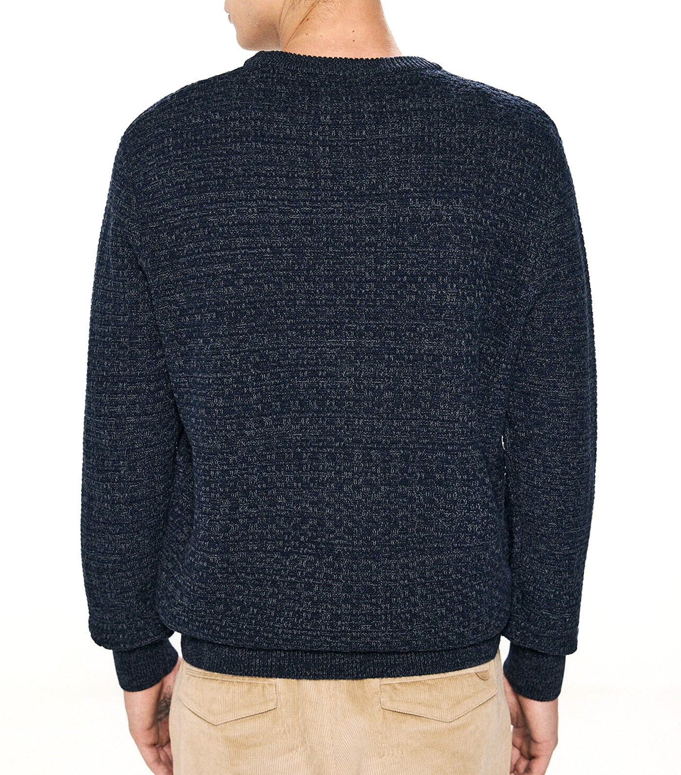 Textured Twisted Knit Jumper
 Blue