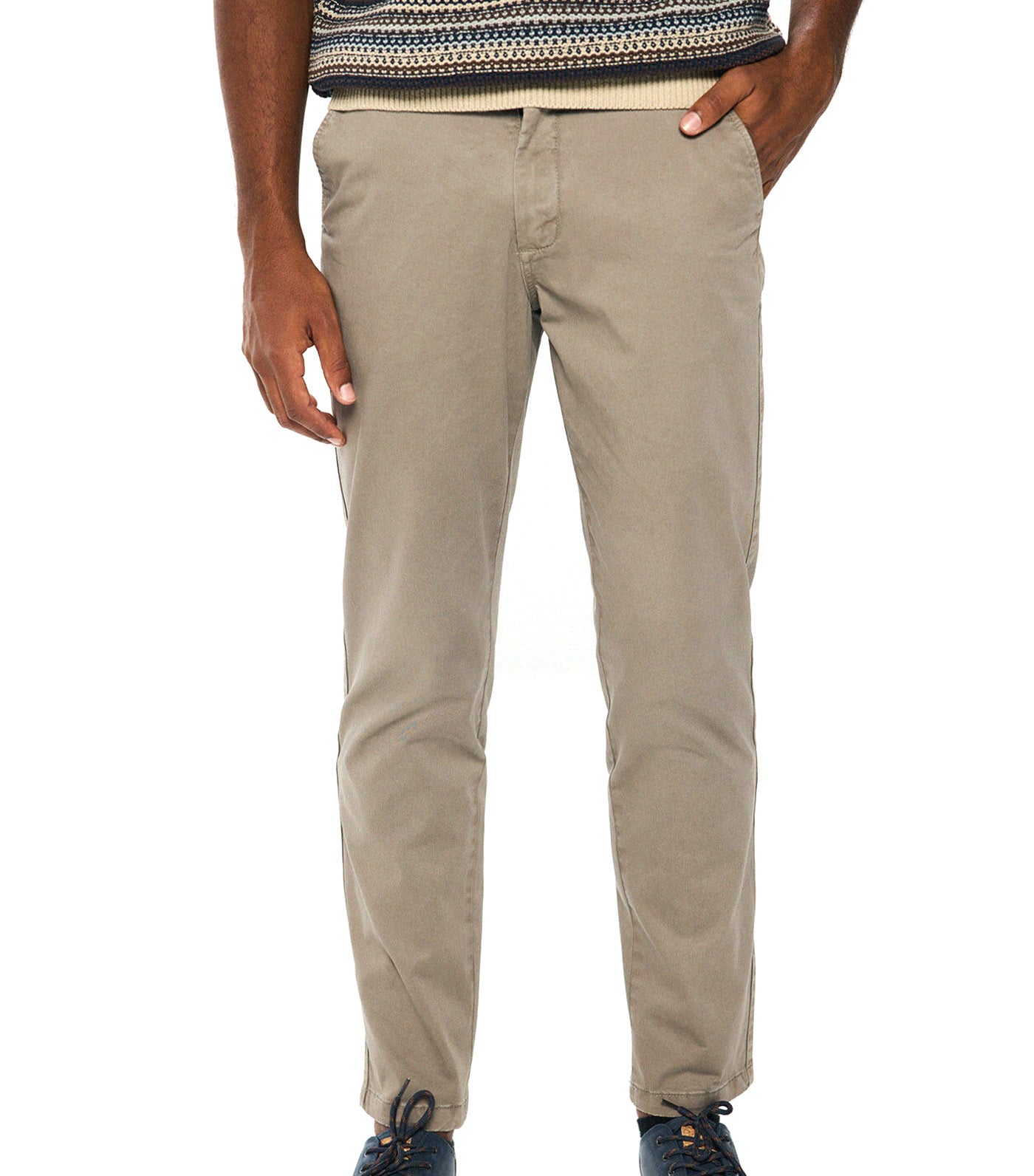 Relaxed Fit Washed Color Chino Pants
 Sand