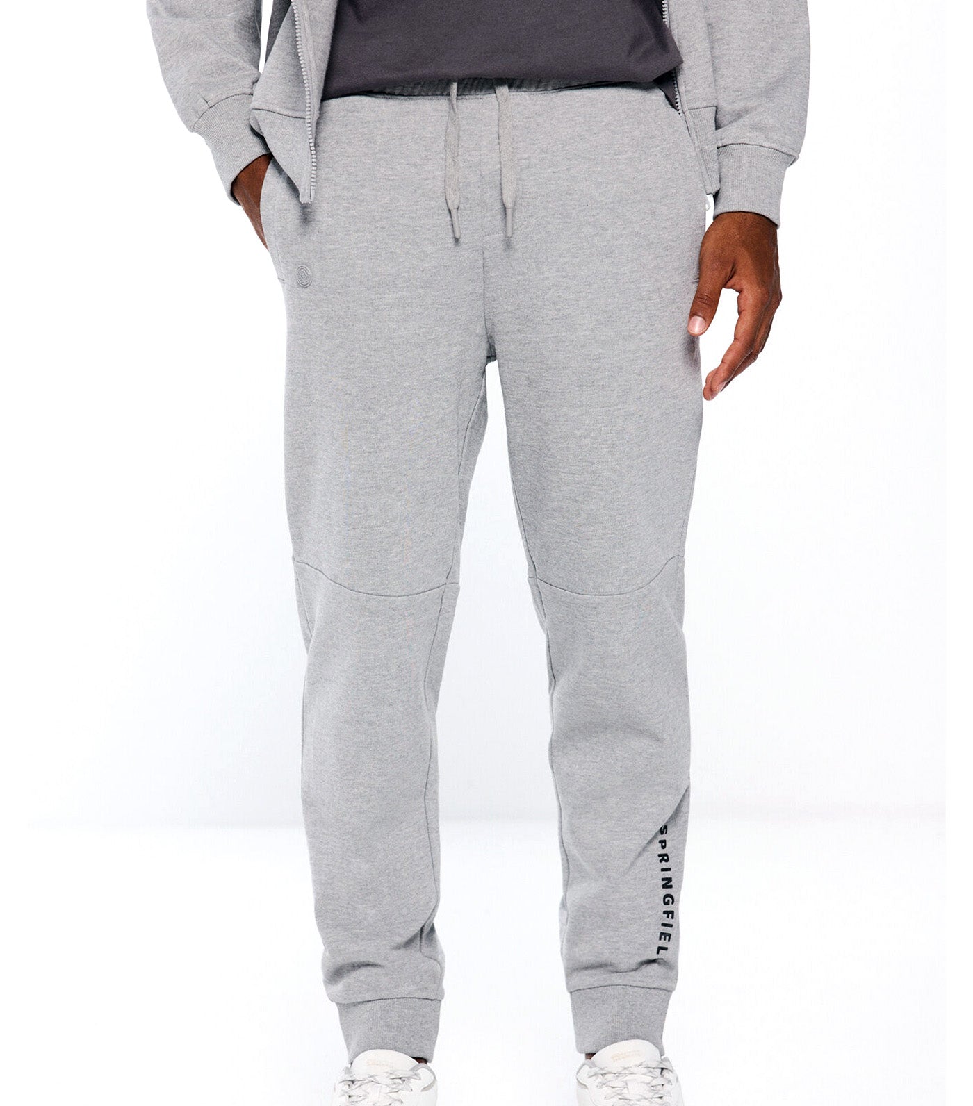 Print Jogger Pants Dark Gray