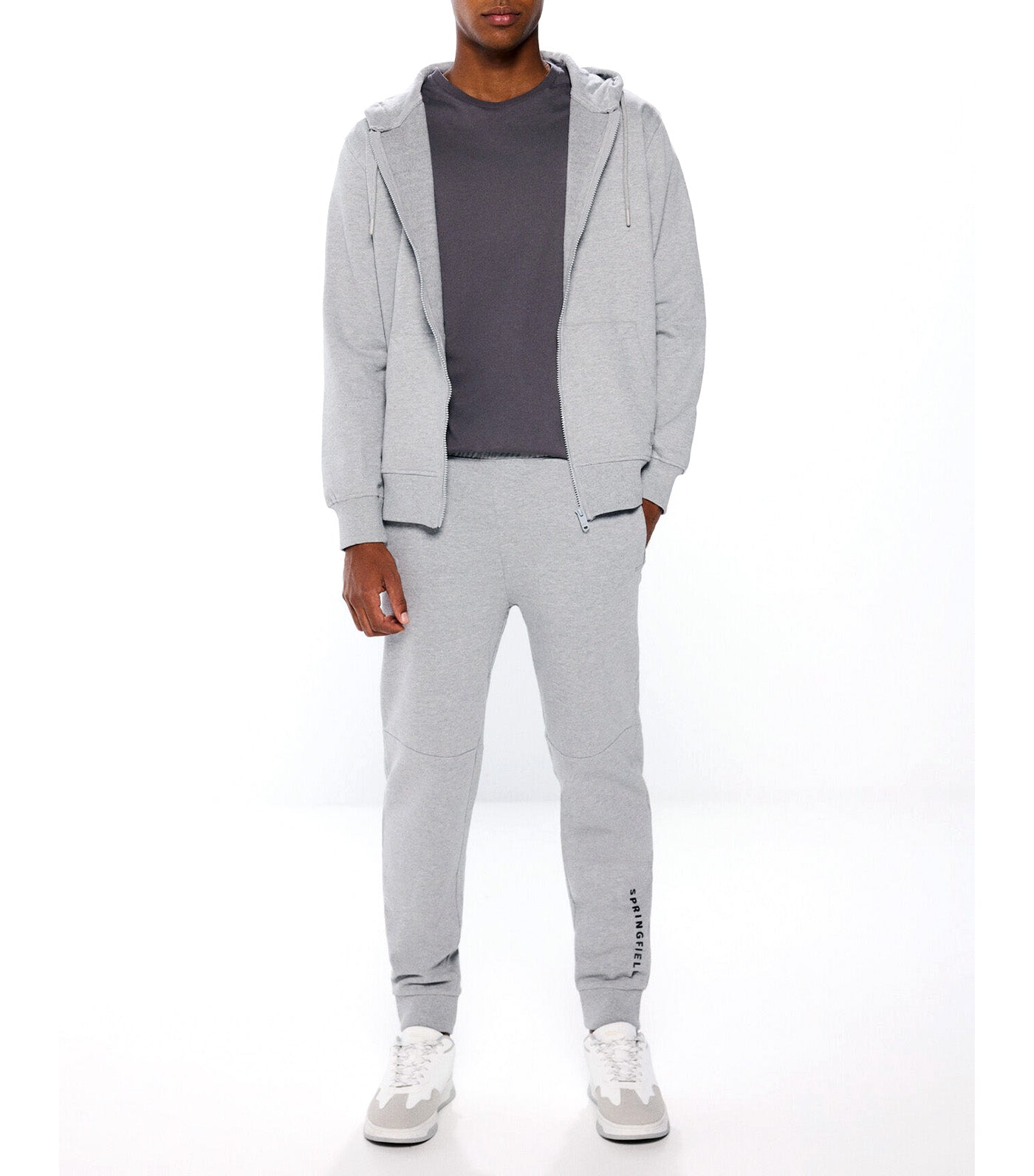 Print Jogger Pants Dark Gray