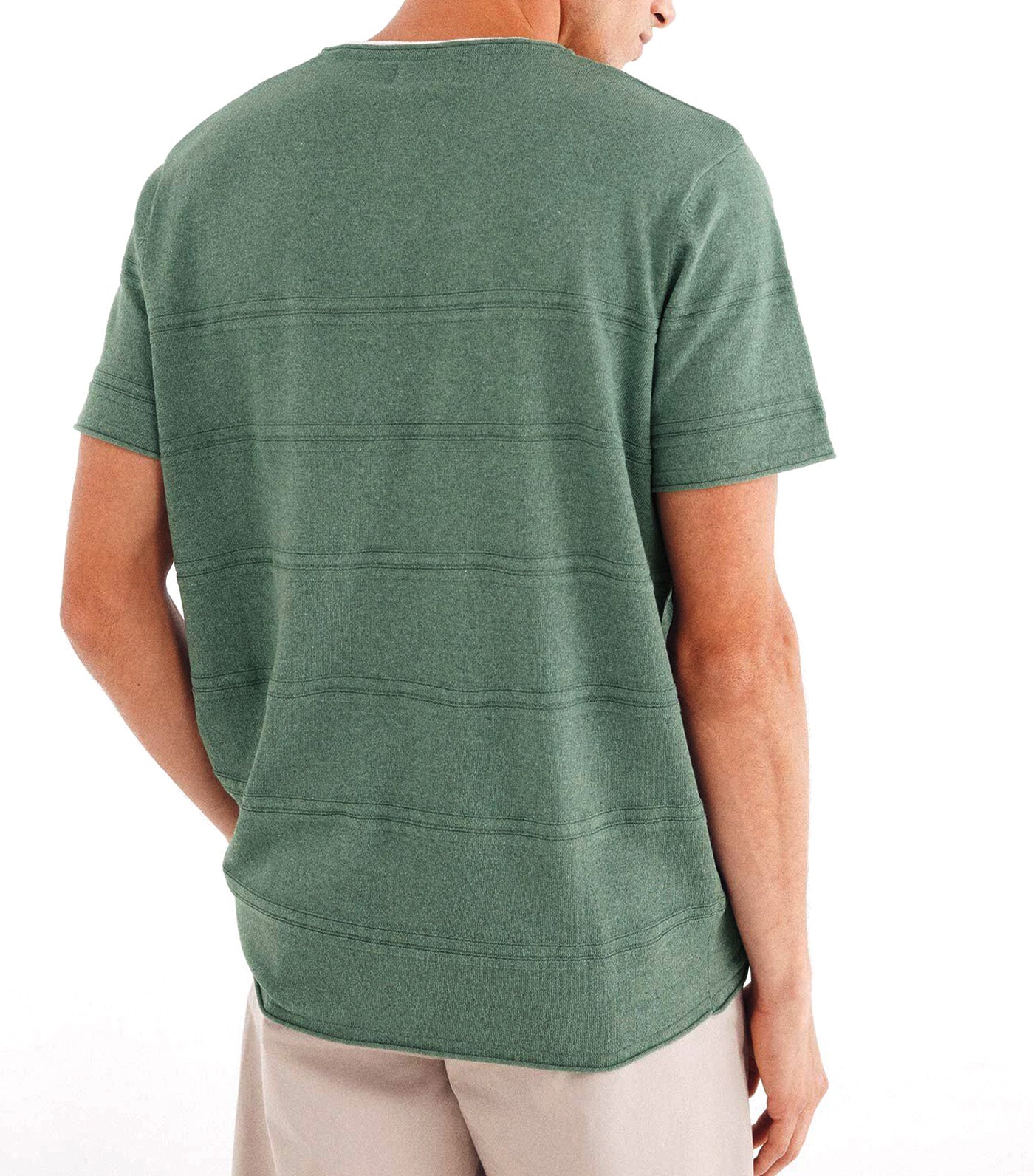 Short-Sleeved Textured Jumper
