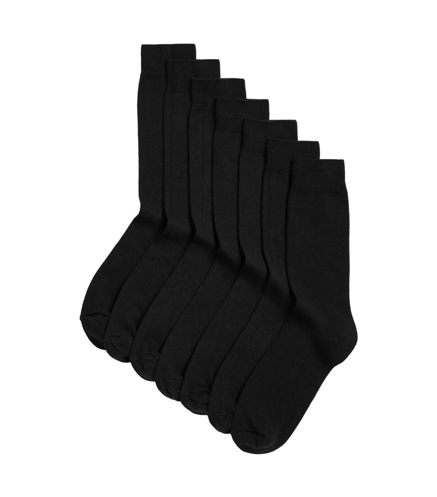 7 Pack Cool & Fresh™ Cotton Rich Socks Black