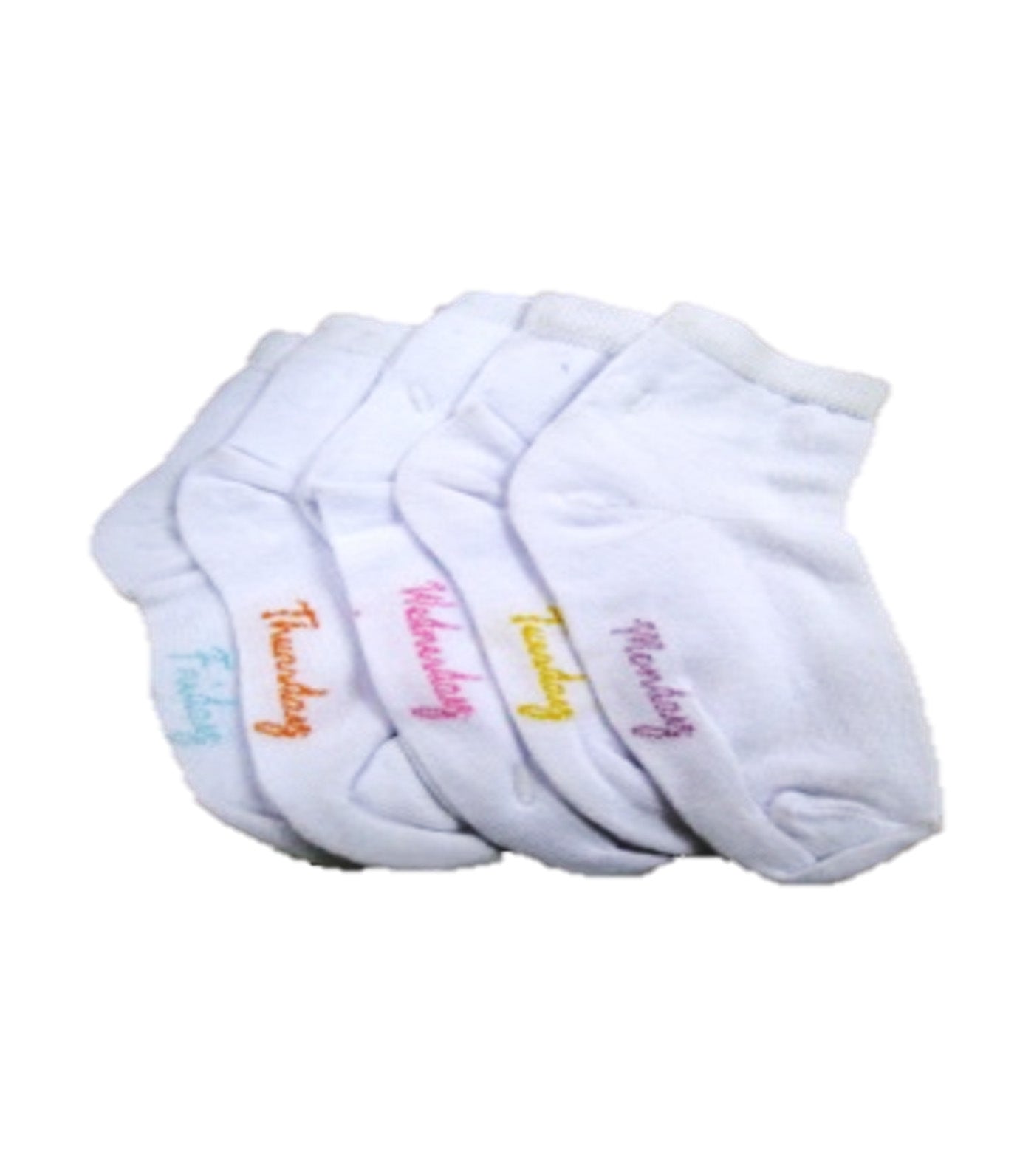 Weekday Socks Set of 5 White
