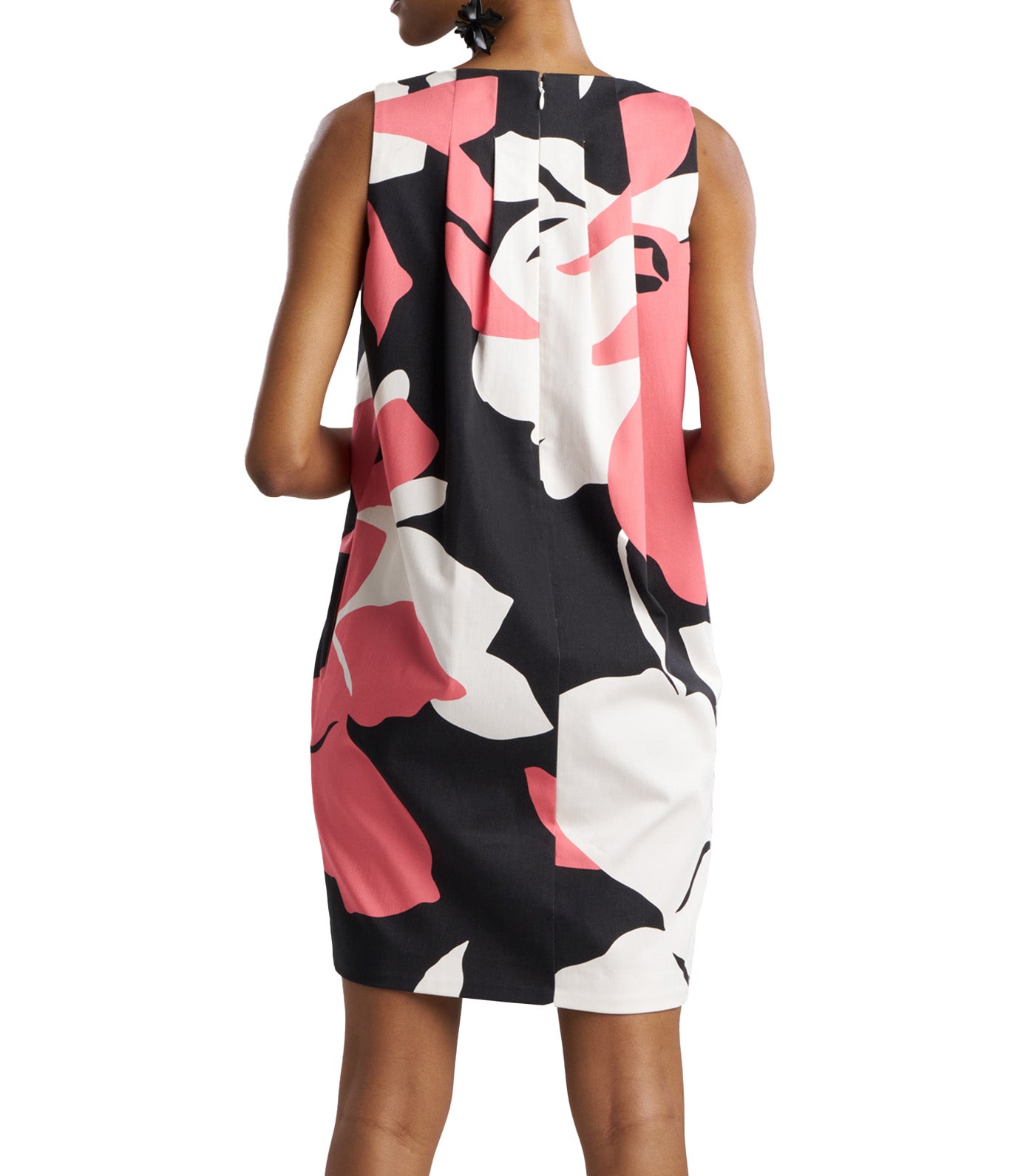 Nishi Cotton Shift Dress Flamingo