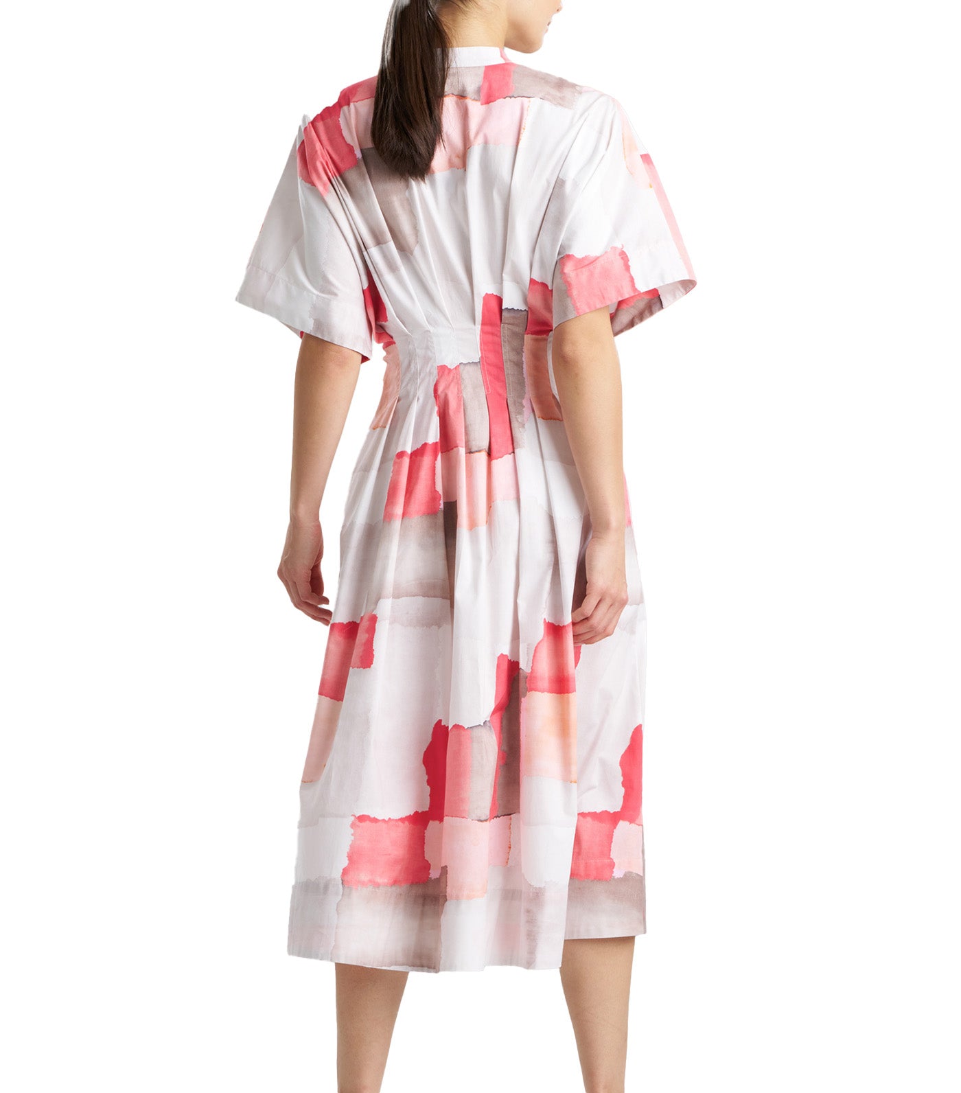Chiyo Cotton Dress Coral Combo