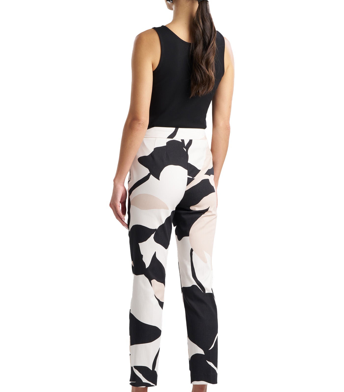 Nishi Cotton Side Zip Ankle Pants Neutral