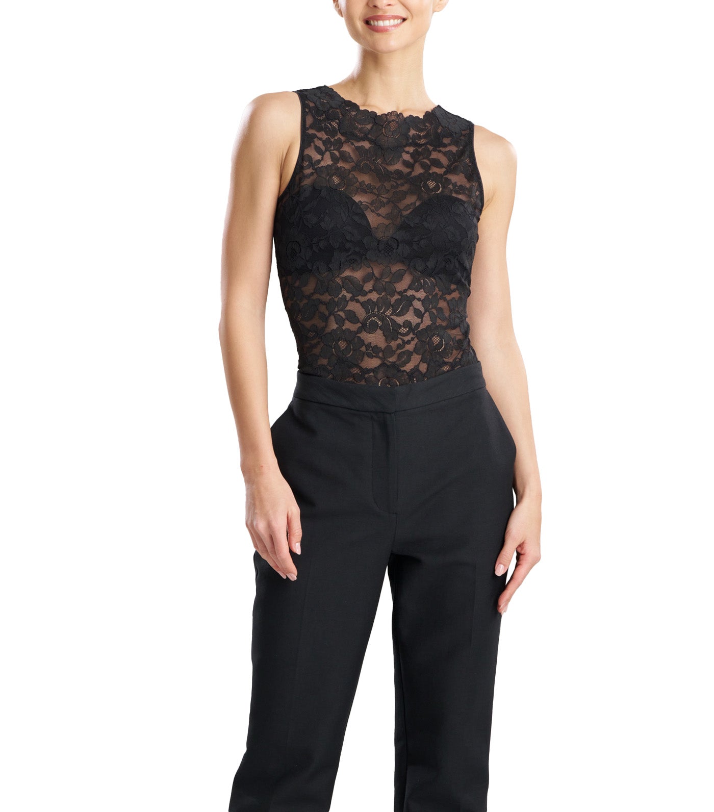 Canvas Cotton Trousers Black