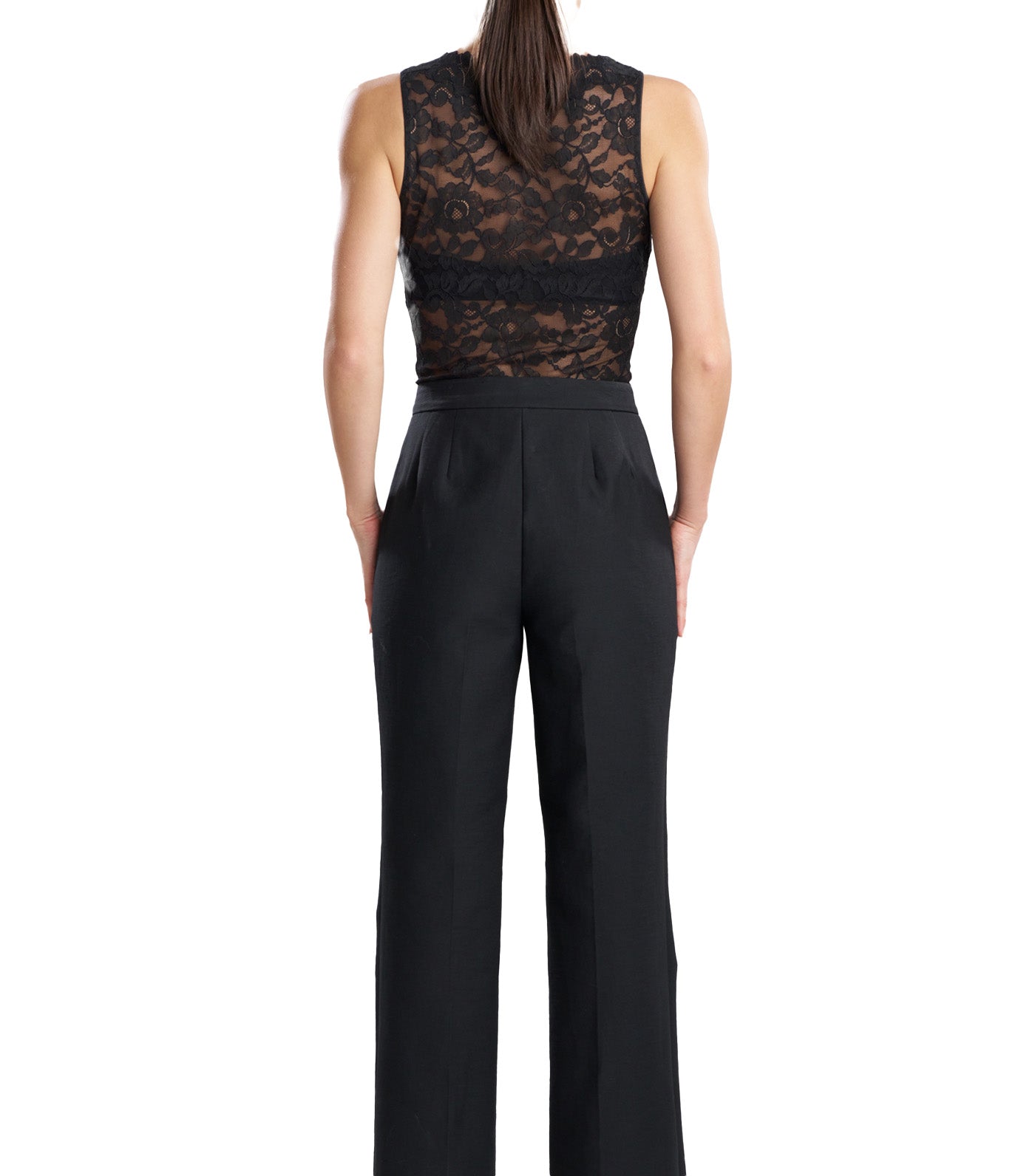 Canvas Cotton Trousers Black