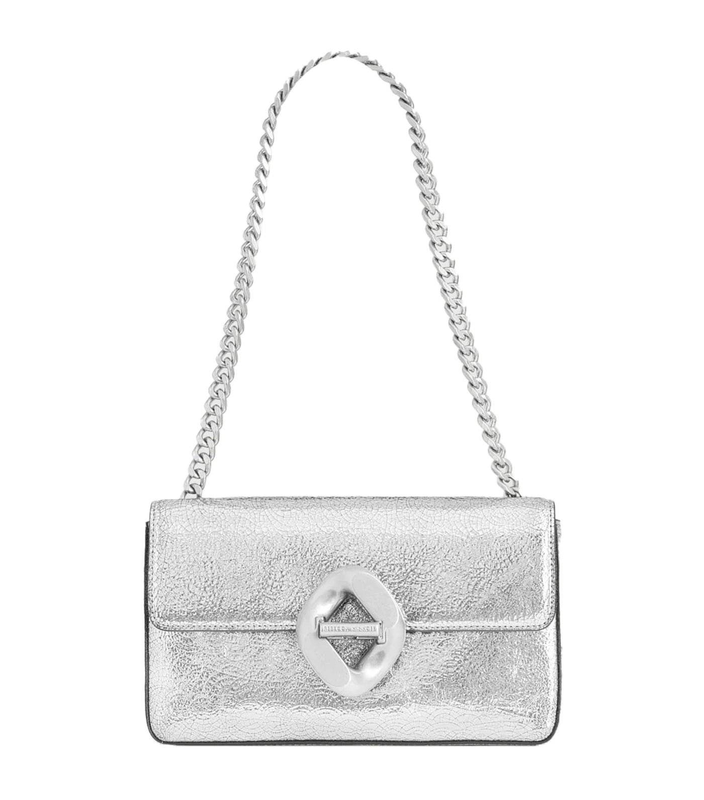 Small silver bag store with chain