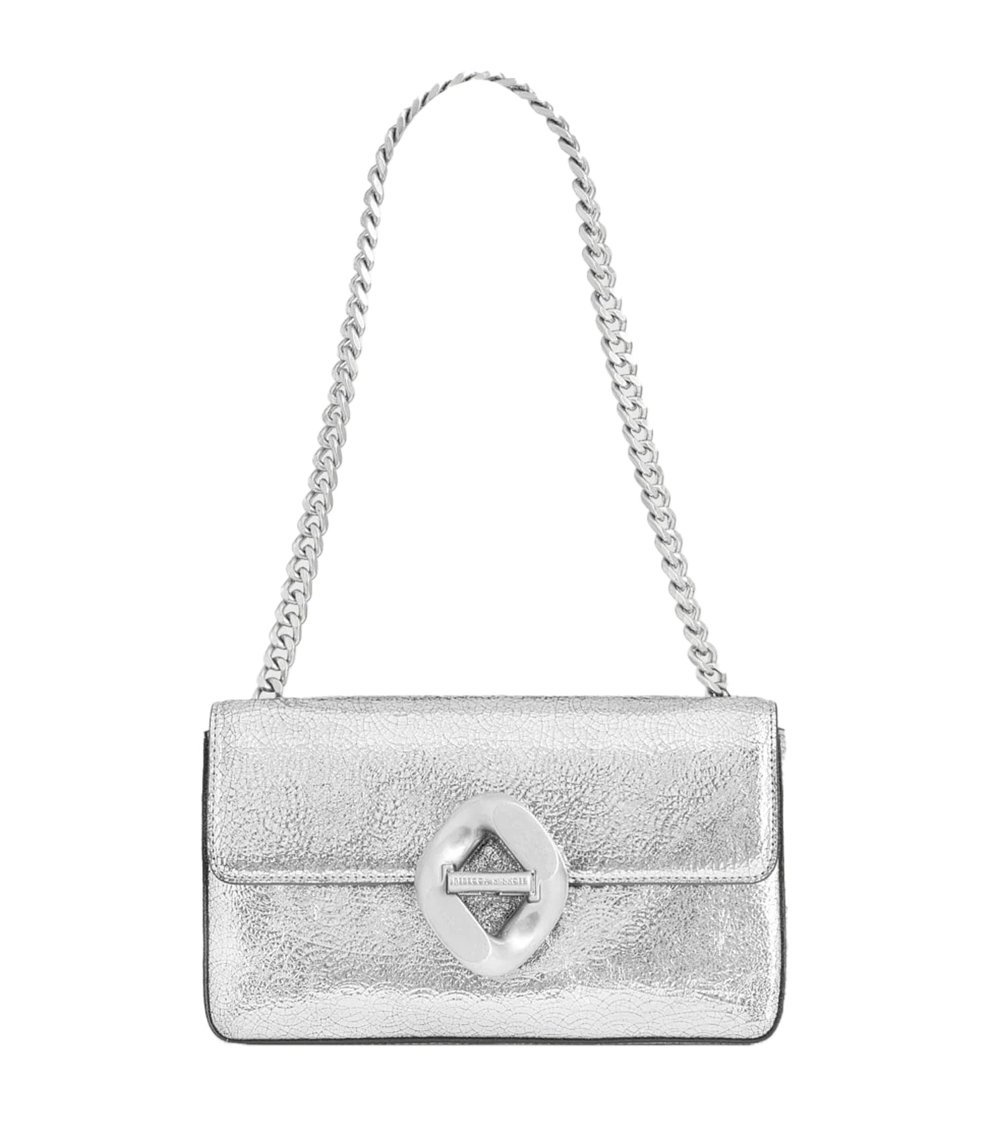 The "G" Small Chain Shoulder Bag Silver