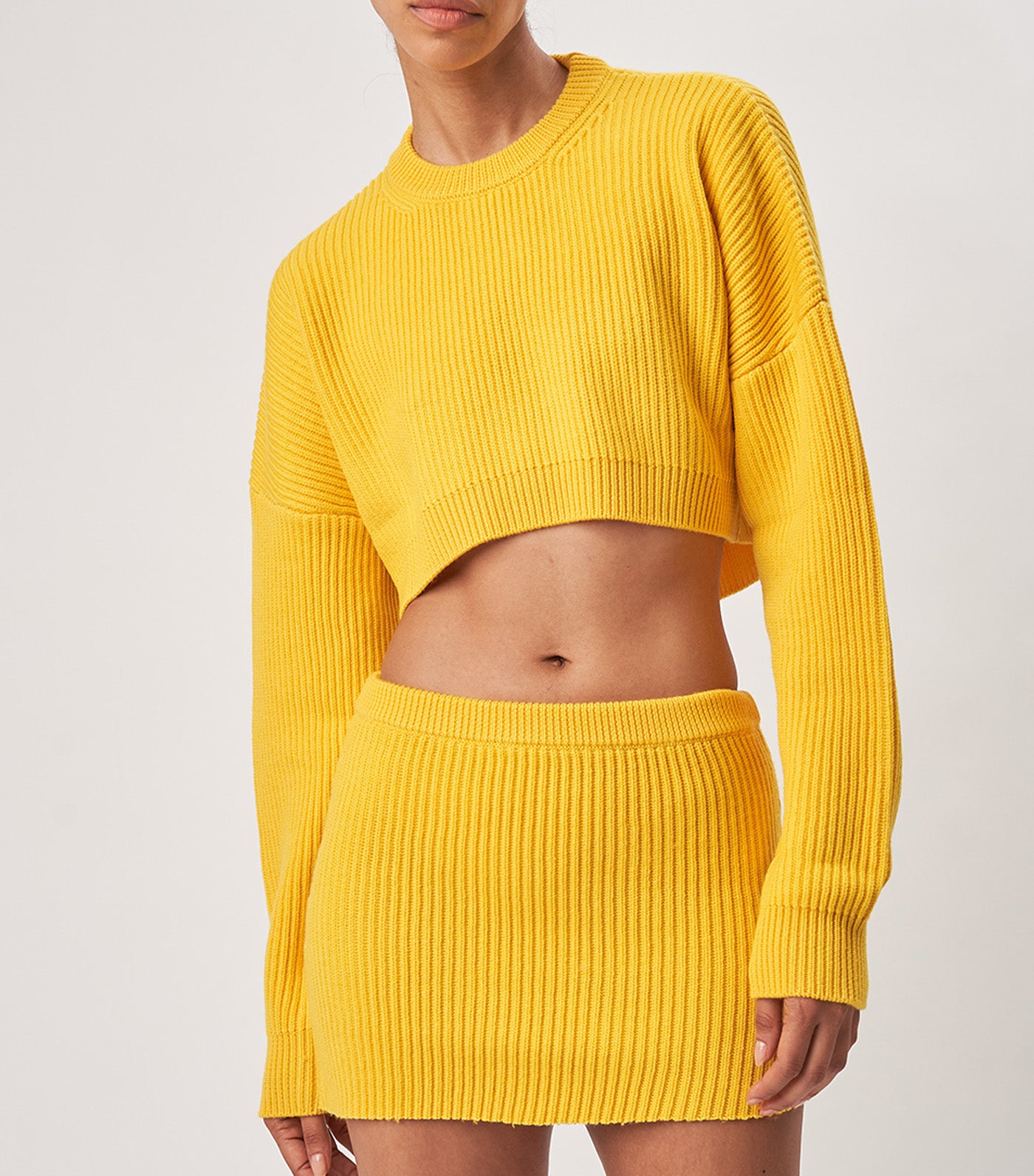 Ronny kobo yellow ribbed deals top