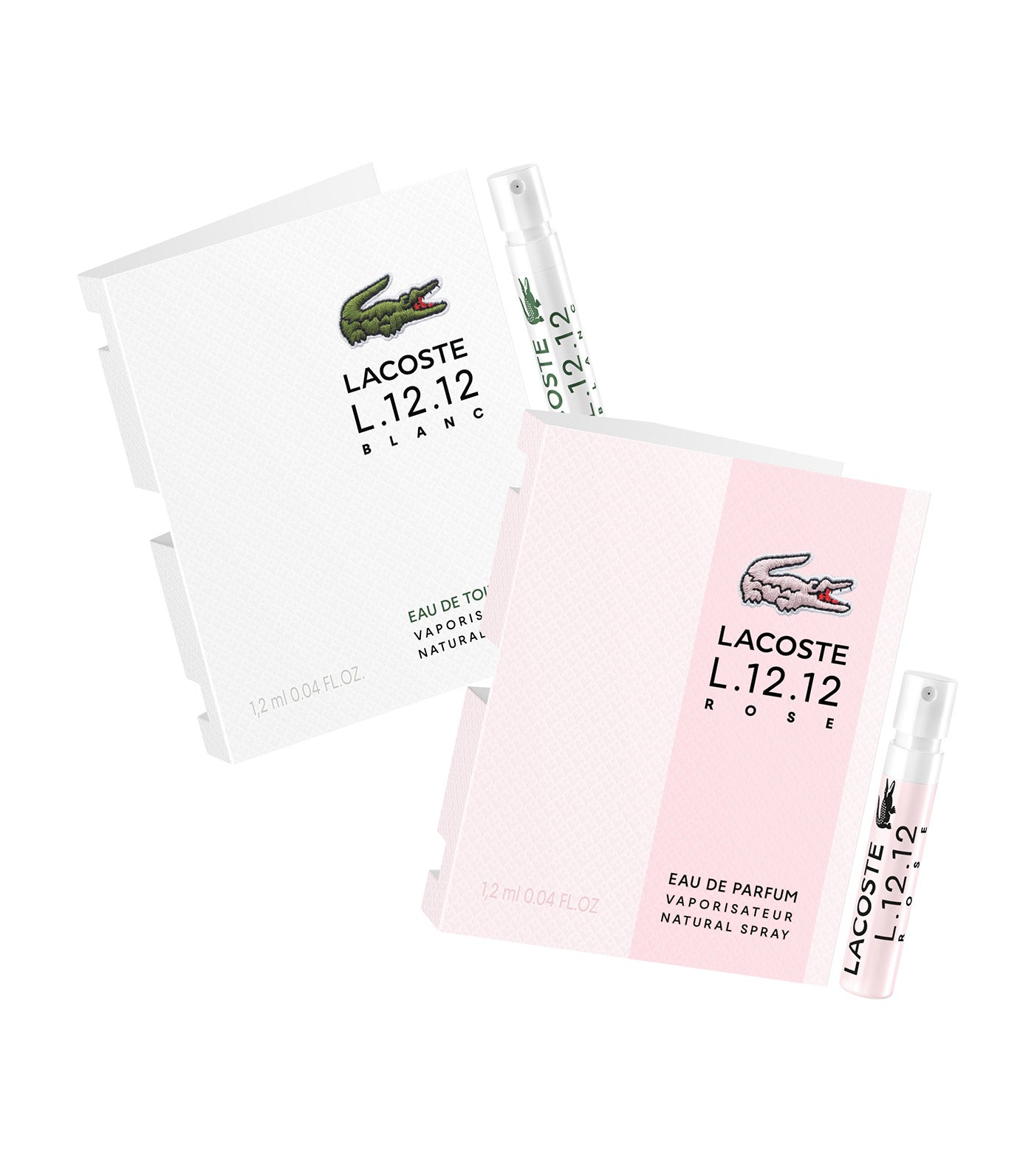 Complimentary L.12.12 Bundle: Blanc Eau de Toilette and Rose Eau de Parfum