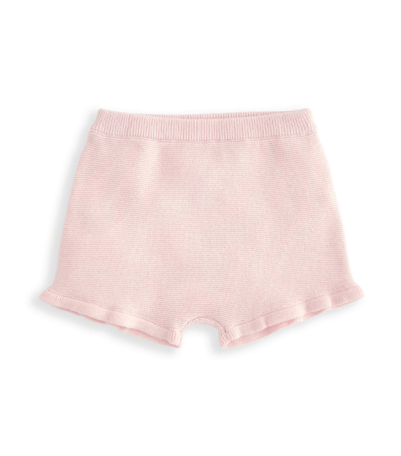 2-piece Embroidered Knit Top & Shorts Set Pink