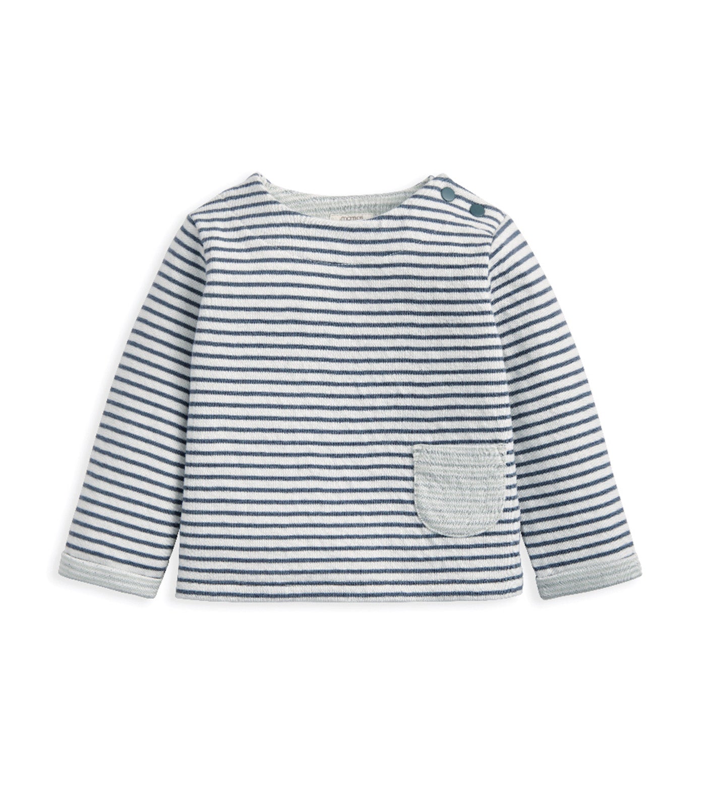 Set of 2 Striped Top & Rib Leggings Blue