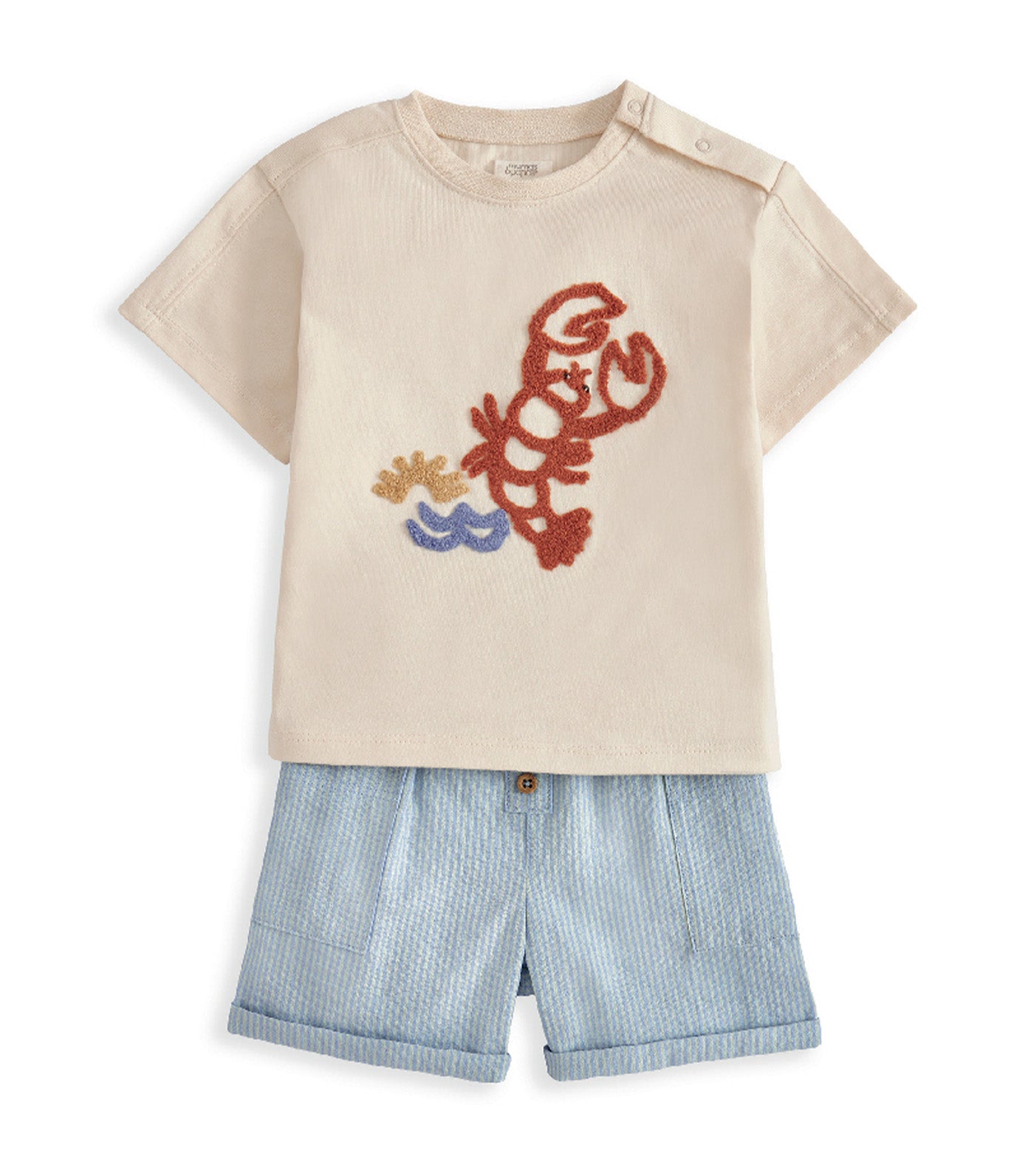 Lobster T-Shirt & Shorts Outfit Set