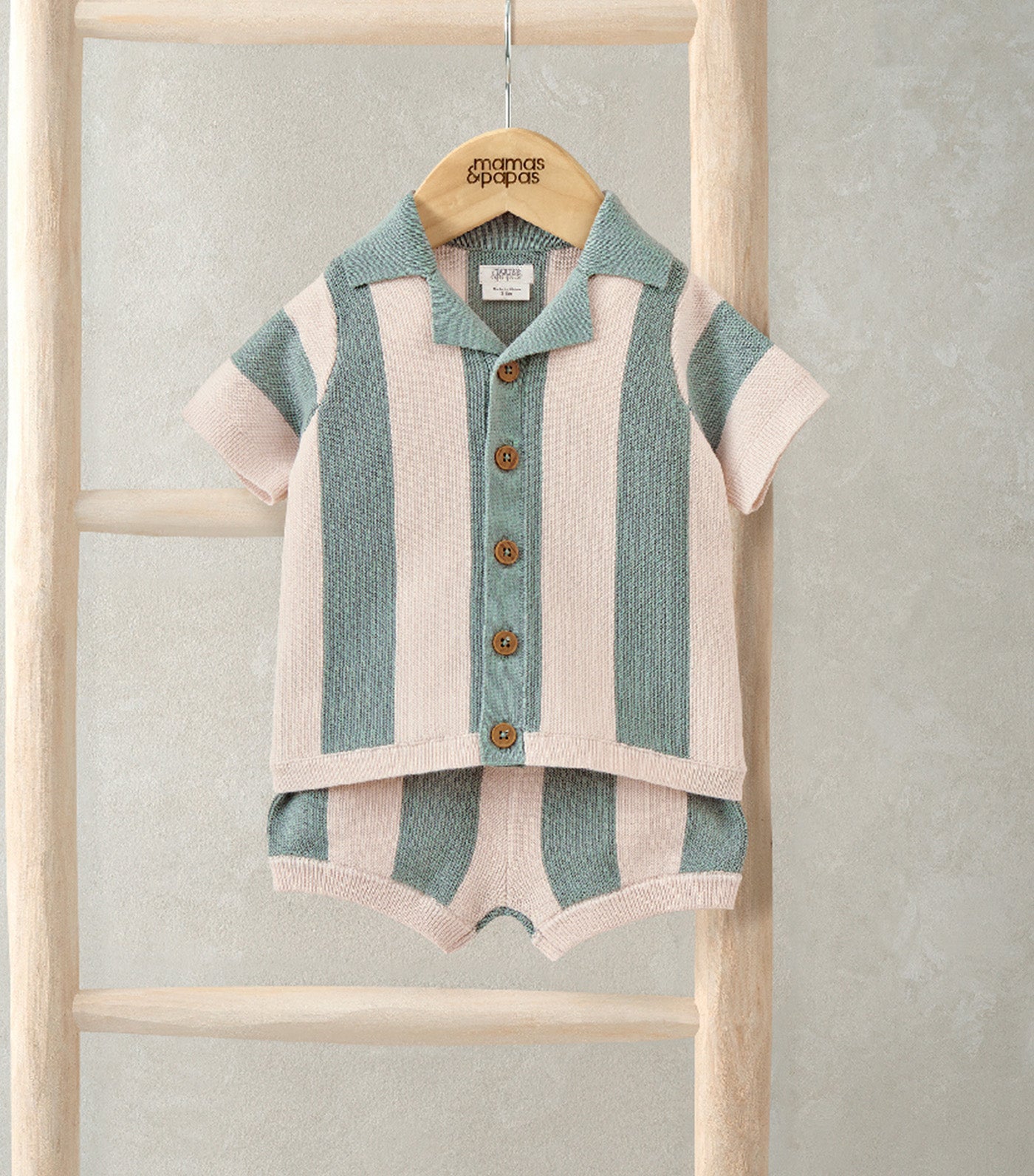 2-Piece Stripe Knit Resort