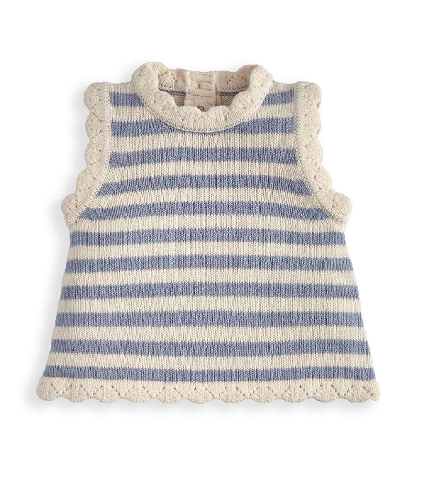 2pc Stripe Polo Set Blue
