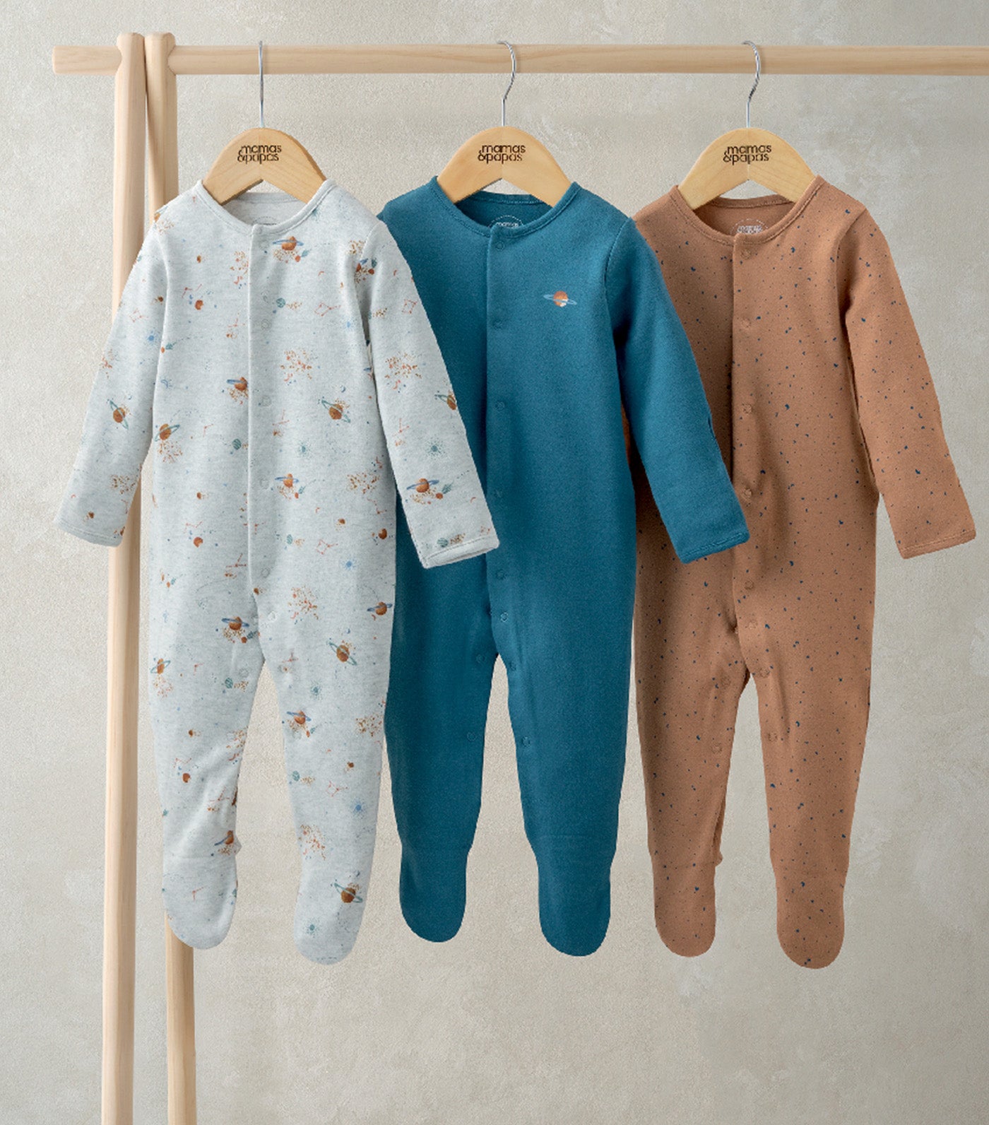 Planet Sleepsuits - Set of 3