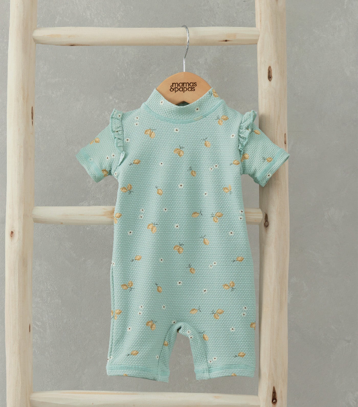 Short Sleeve Rashsuit Swimwear - Lemon