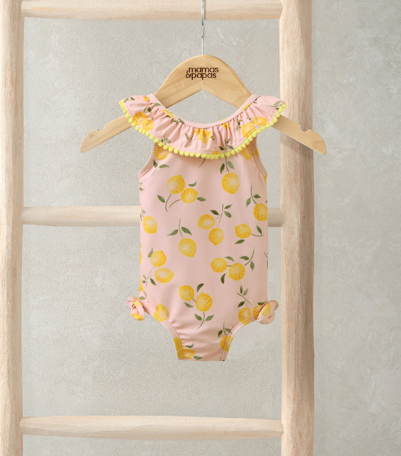 Lemon Frill Swimsuit Yellow