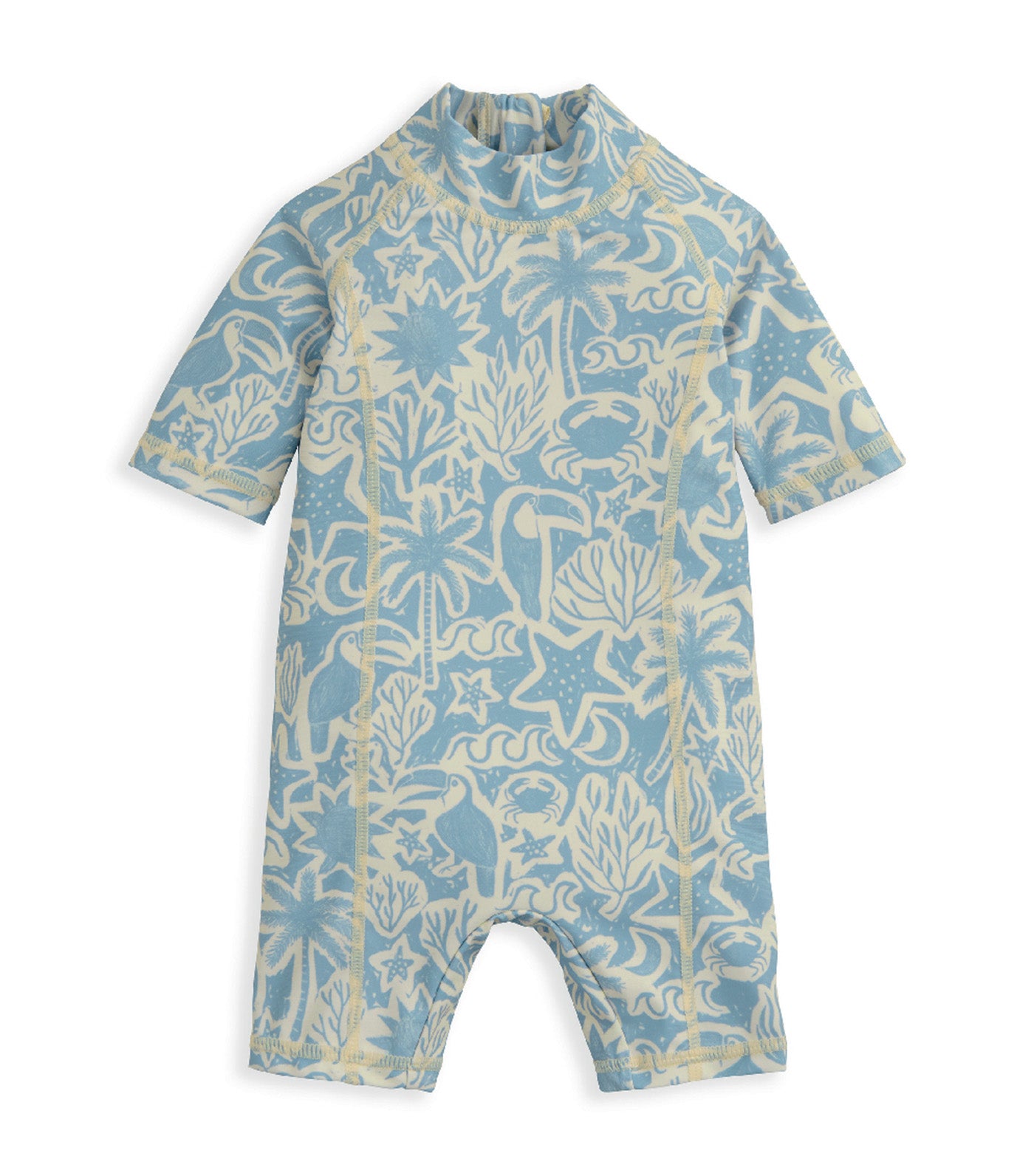 Toucan Print Rashsuit Light Blue