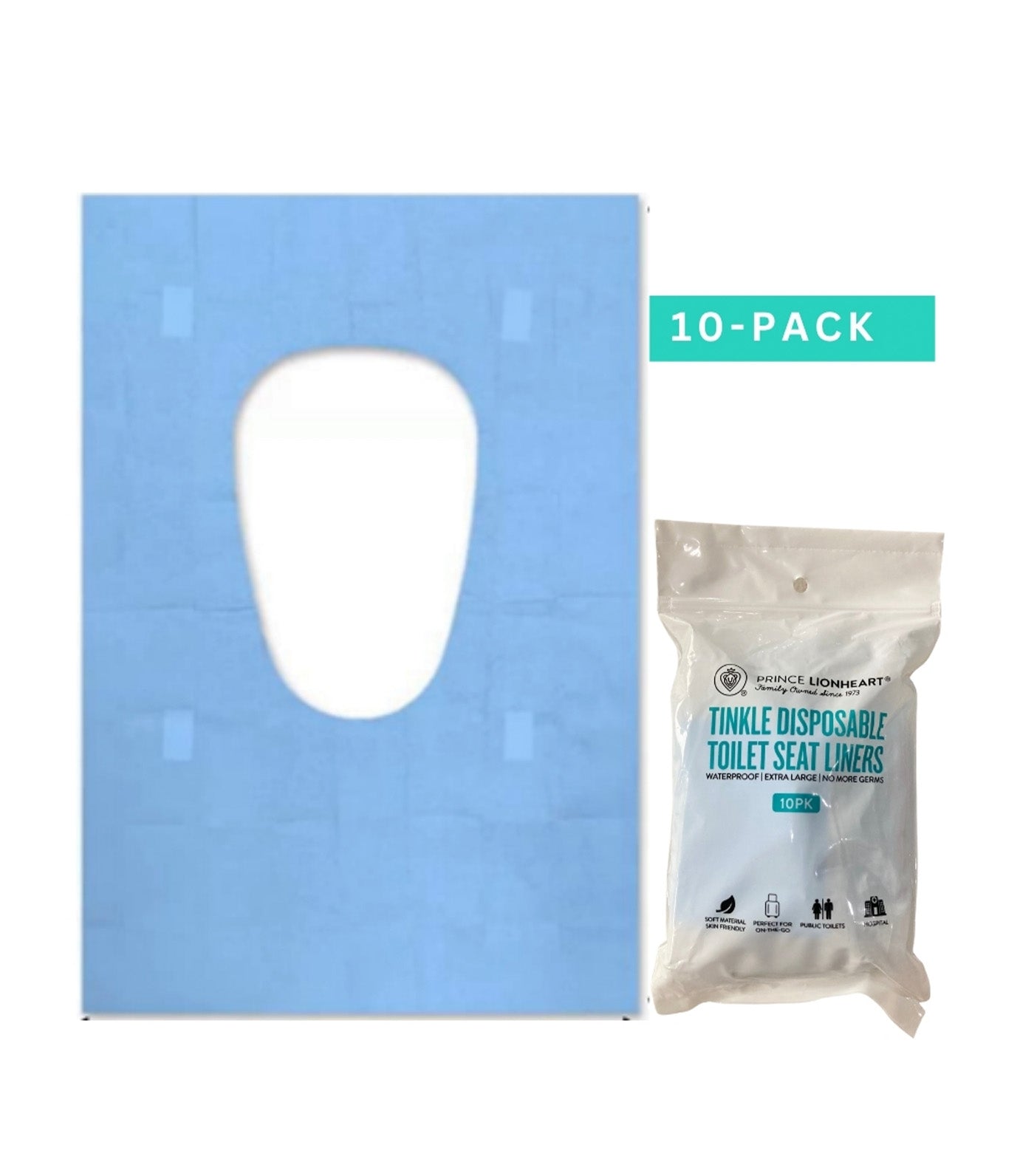 Disposable Toilet Seat Liner Blue