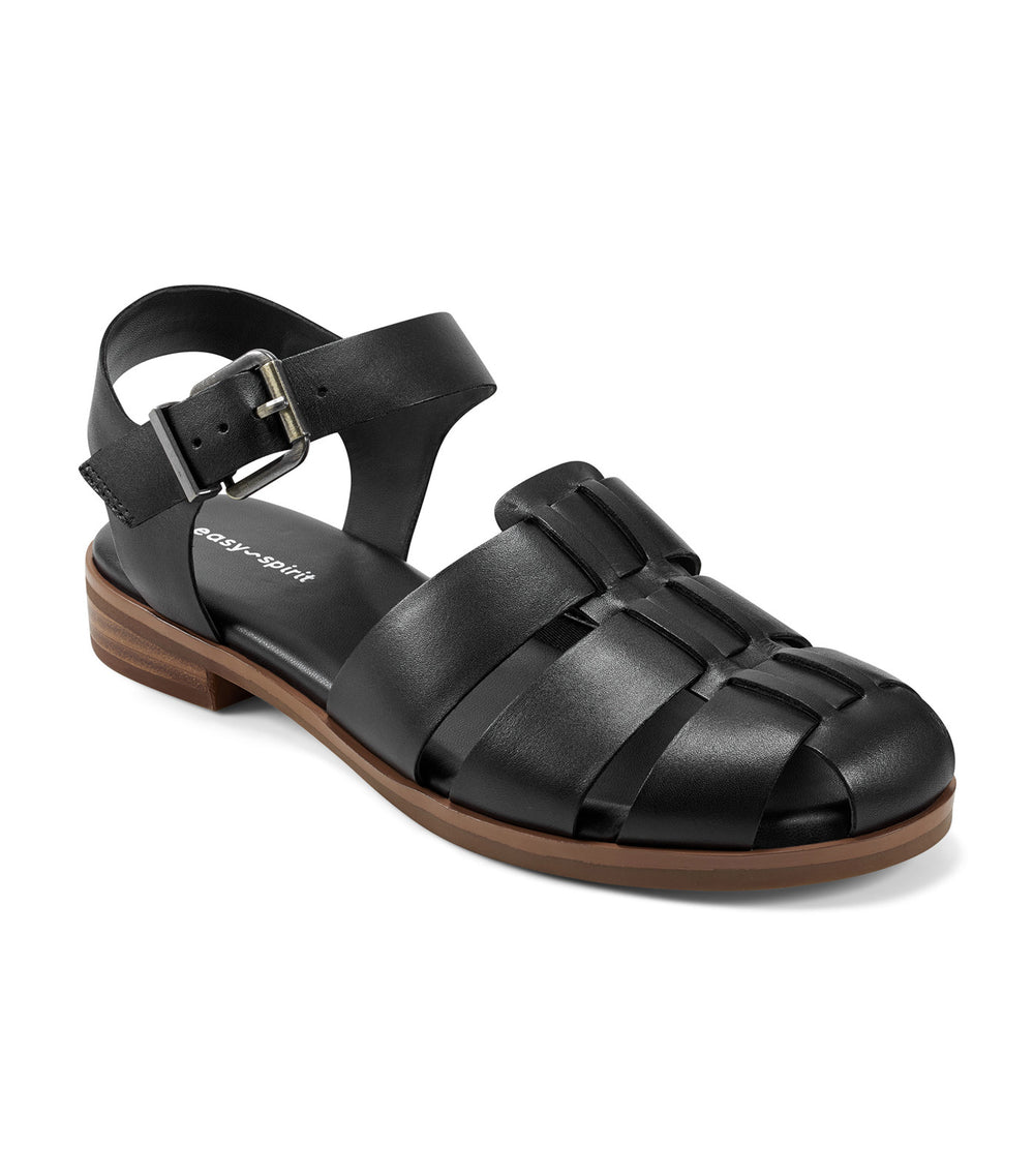Easy Spirit Gretty Fisherman Sandals Black | Rustan's
