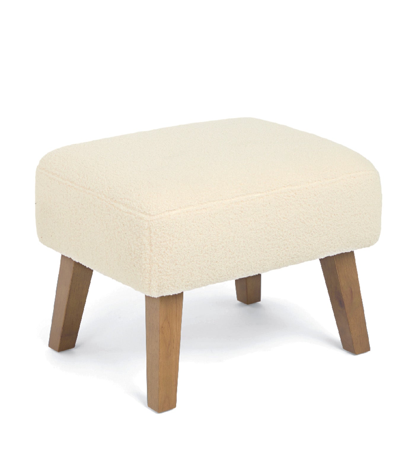 Penrose Nursing Chair & Stool - Off White Boucle