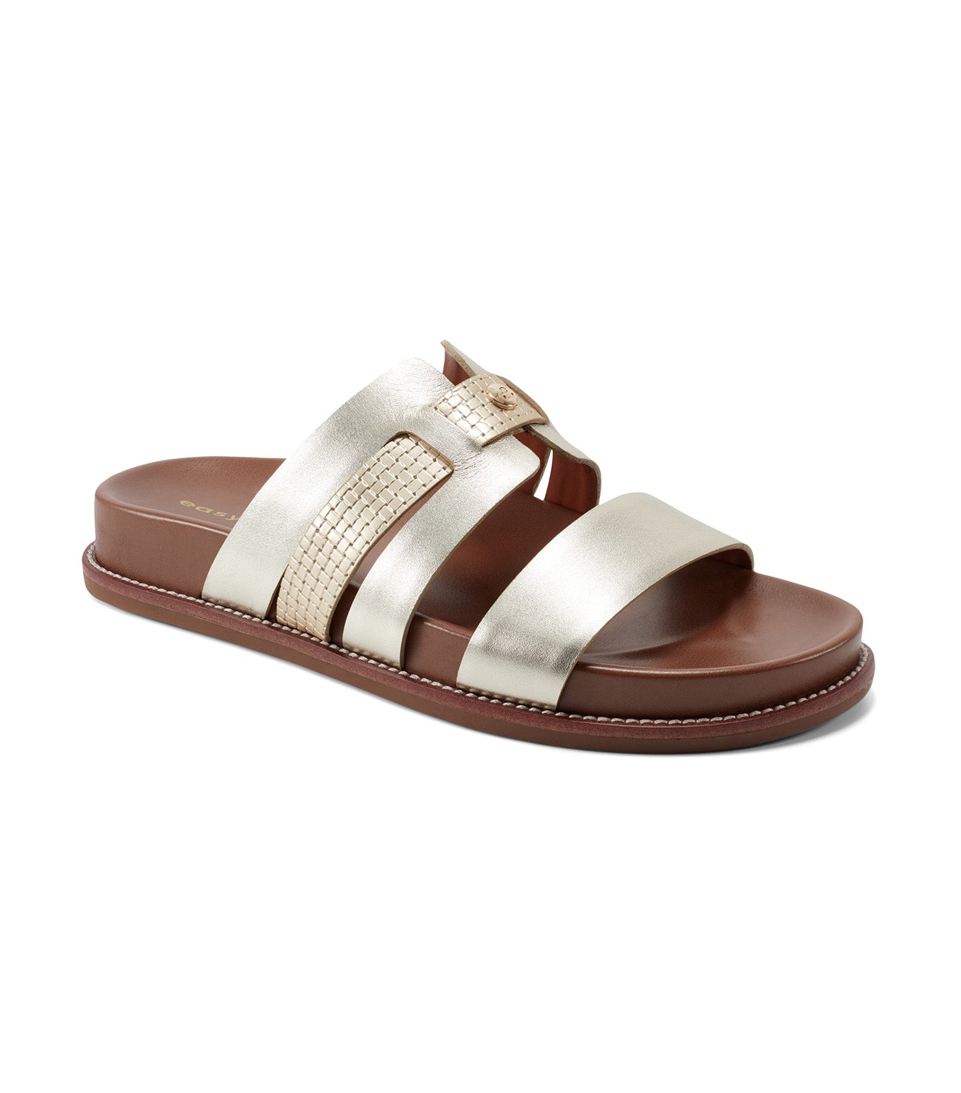 Trevin Slide Sandals Gold