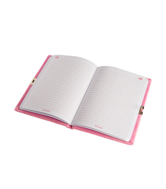 A5 Pink Snuggly Lockable Journal