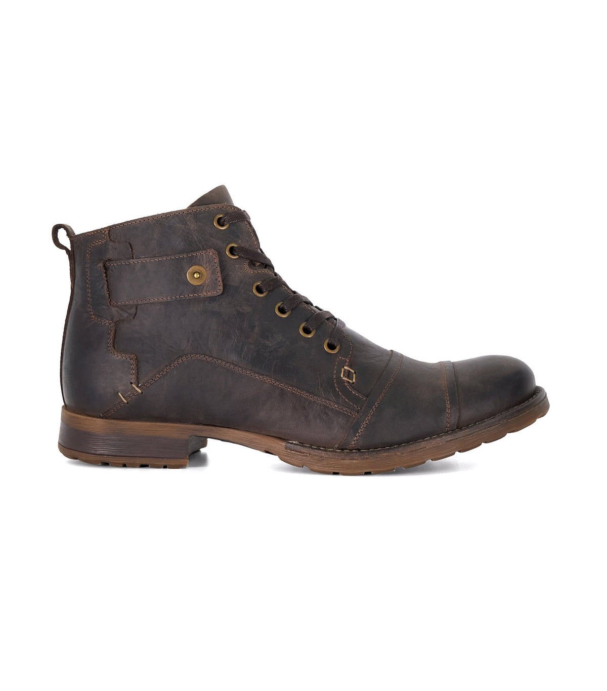 Simon Seam Detail Lace B Dark Brown
