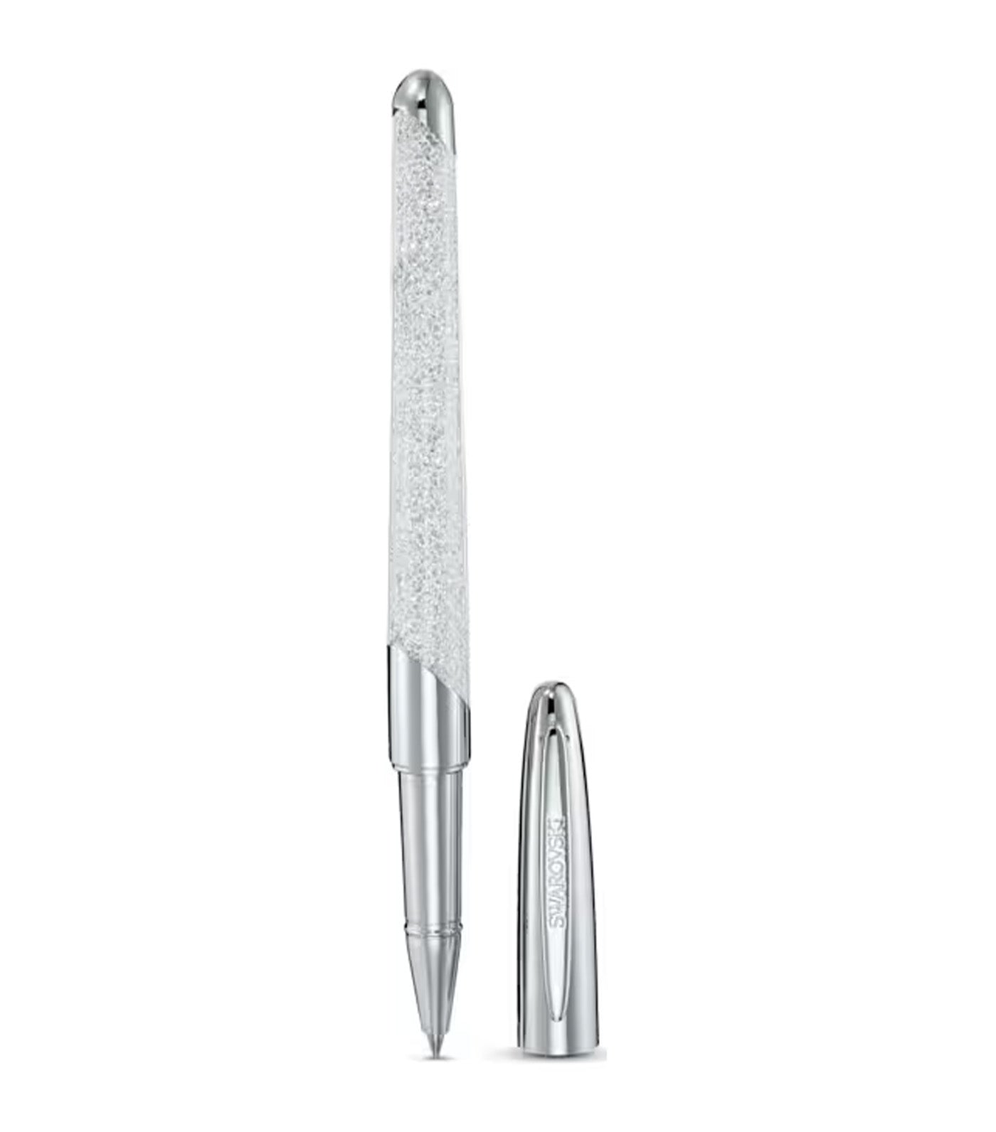 Crystalline Rollerball Pen Chrome Plated Silver Tone