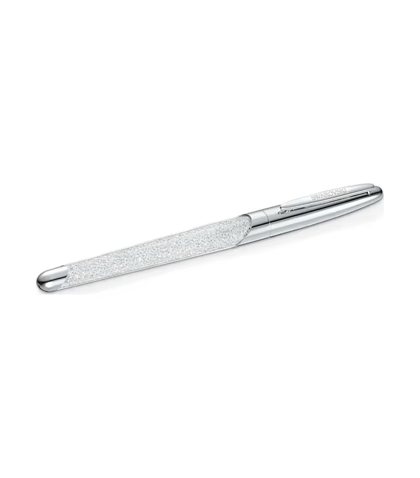 Crystalline Rollerball Pen Chrome Plated Silver Tone