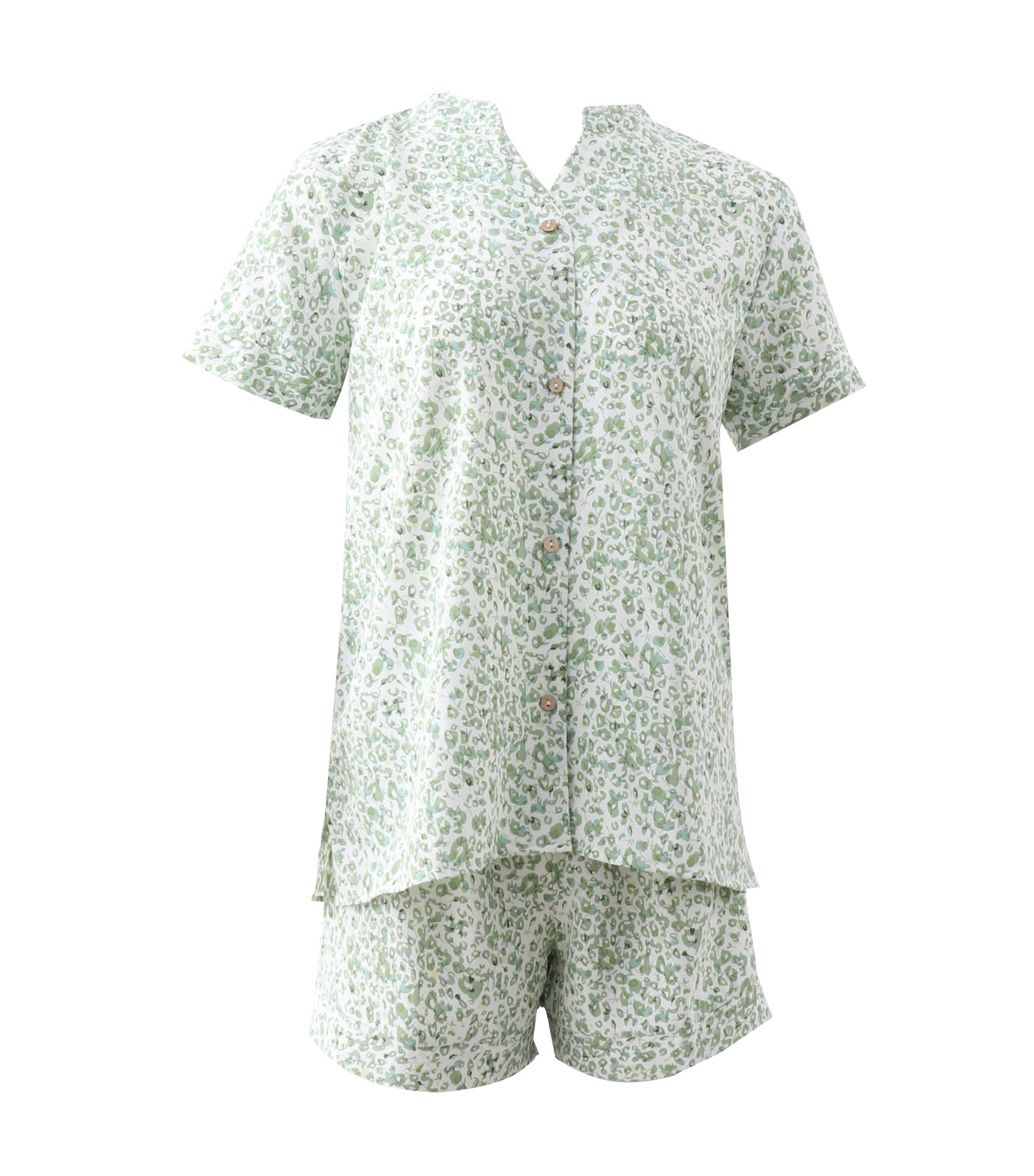 Jolie Pajama Shorts Set Green