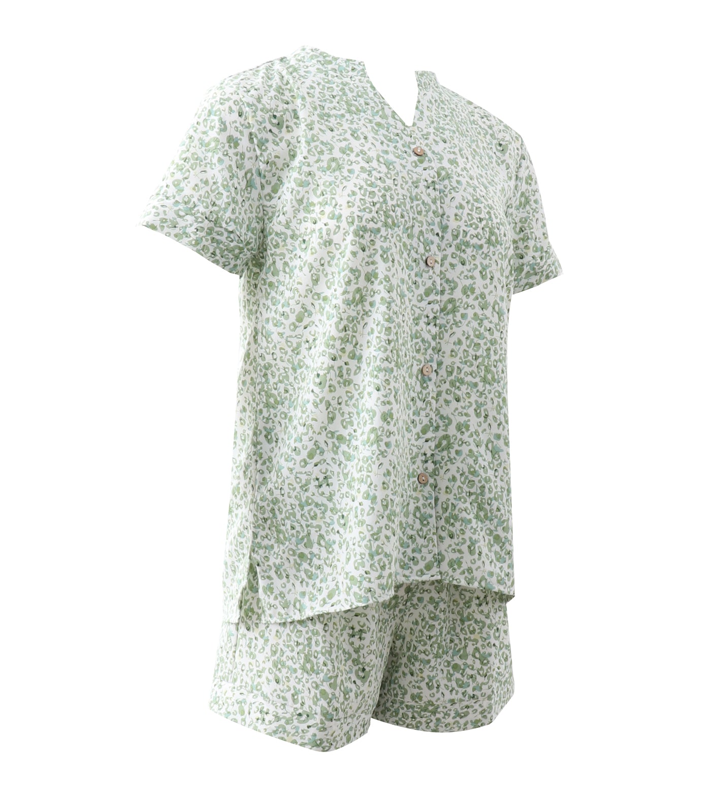 Jolie Pajama Shorts Set Green