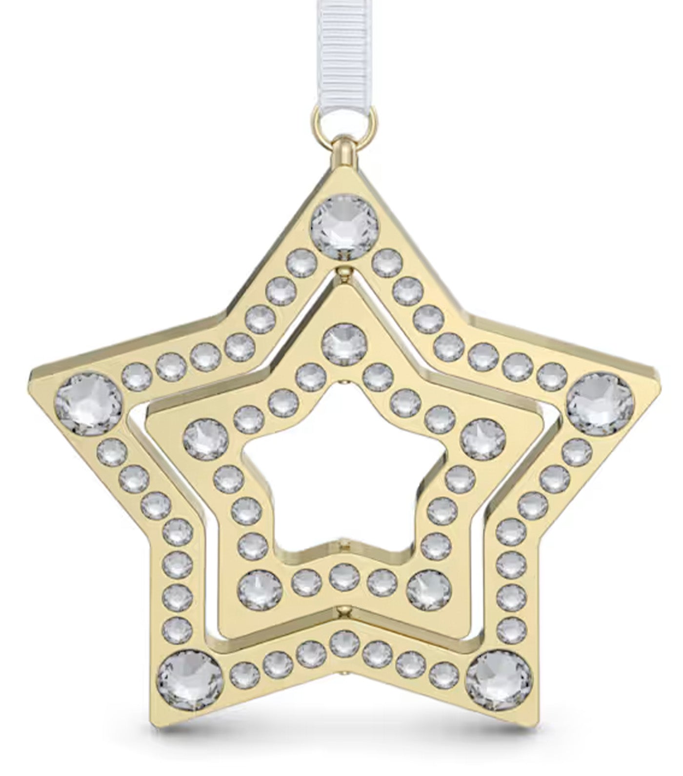 Holiday Magic Star Ornament Gold Tone