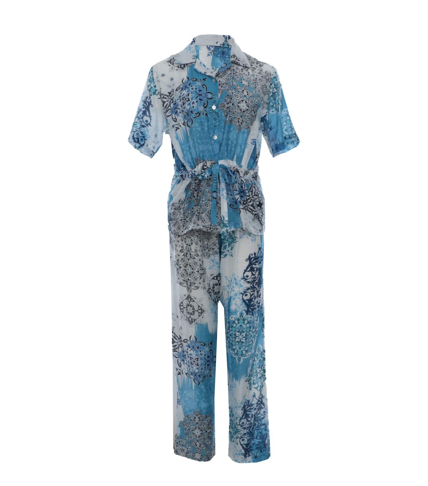 Dawa Pajama Set Blue Multi