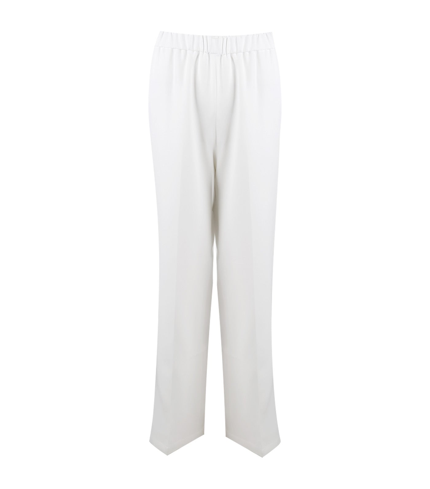 Meca Pants With Elastic Waistband Off White