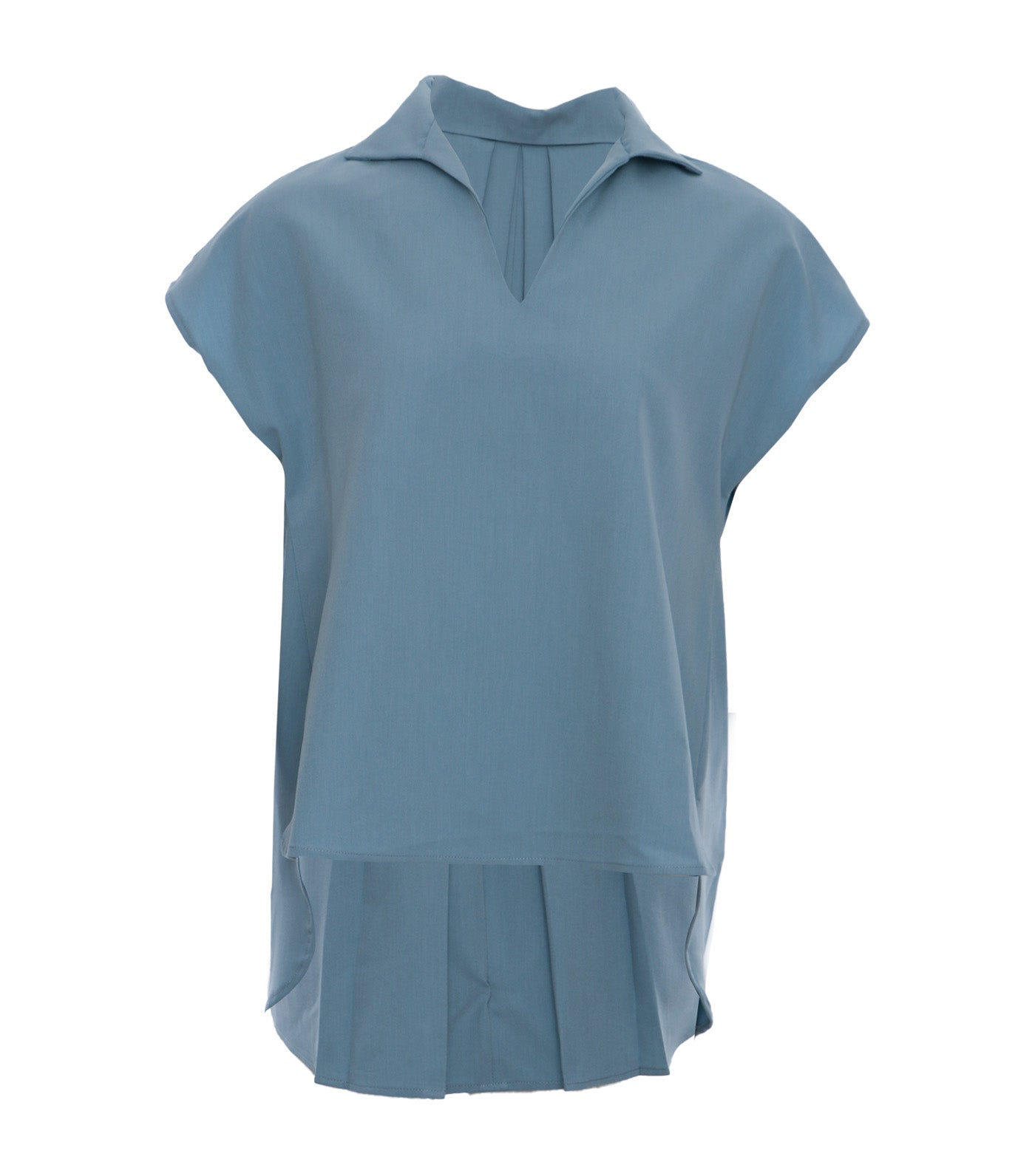 Vee Blouse Light Blue