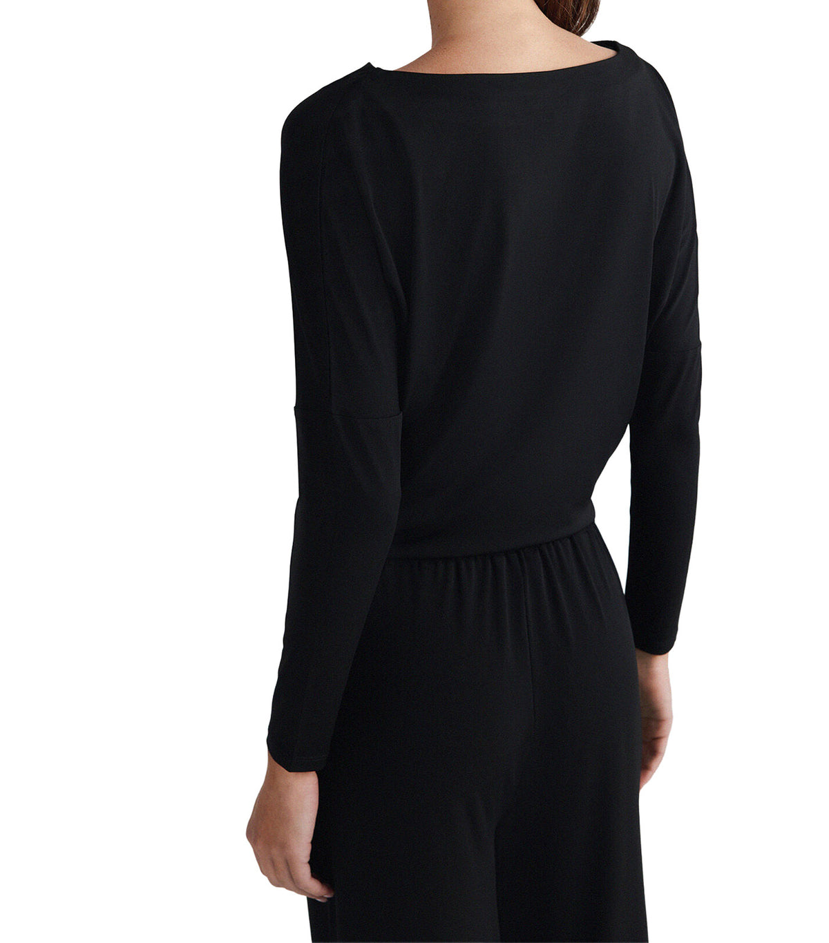 Batwing Long-Sleeved T-Shirt Black